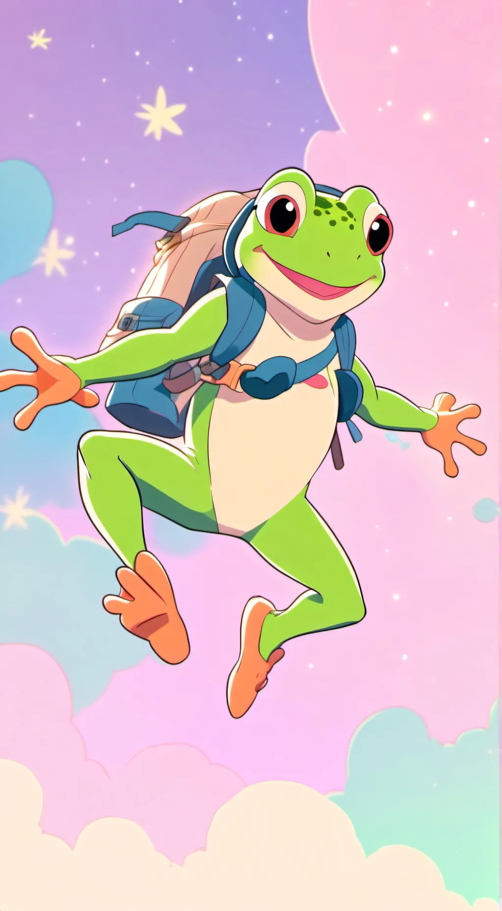 ai character: Ochako×Tsuyu Kid background