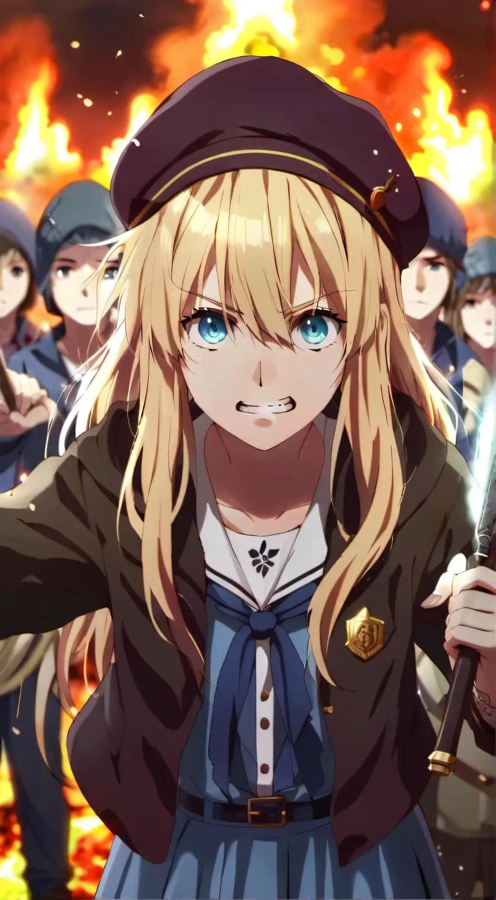 ai character: Angry Mob😡👺 background