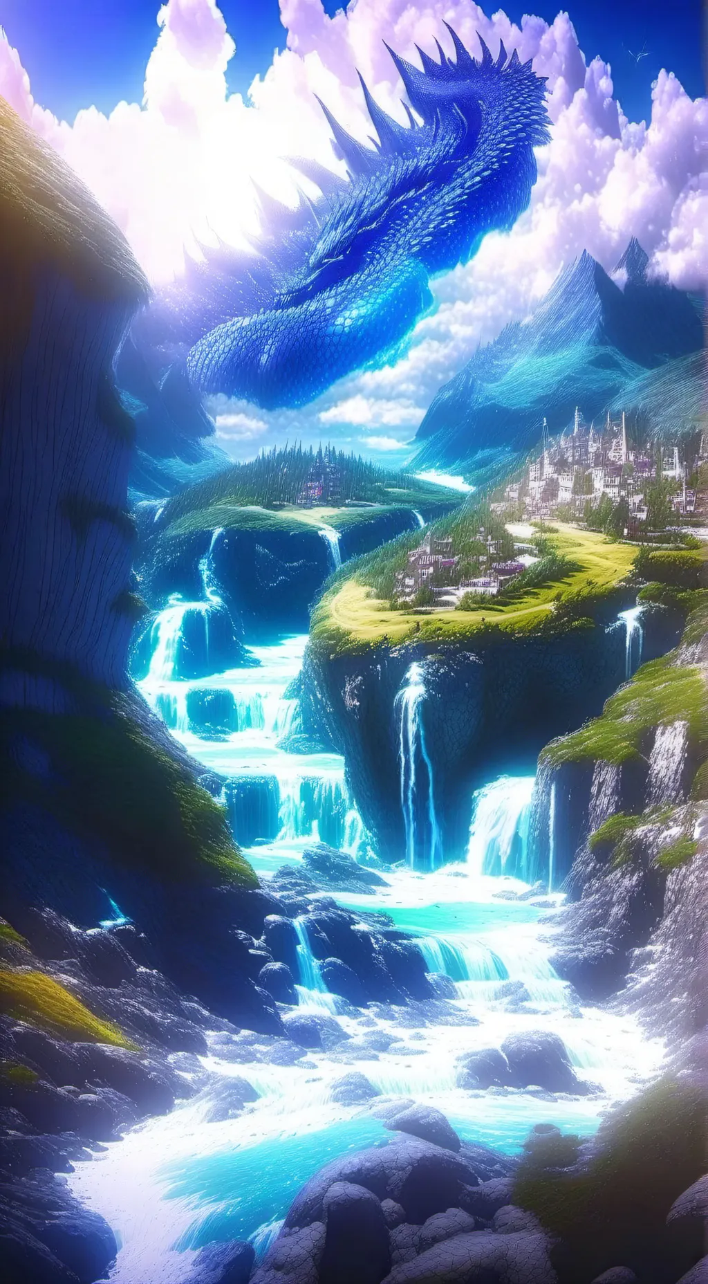 ai character: un mundo magico background