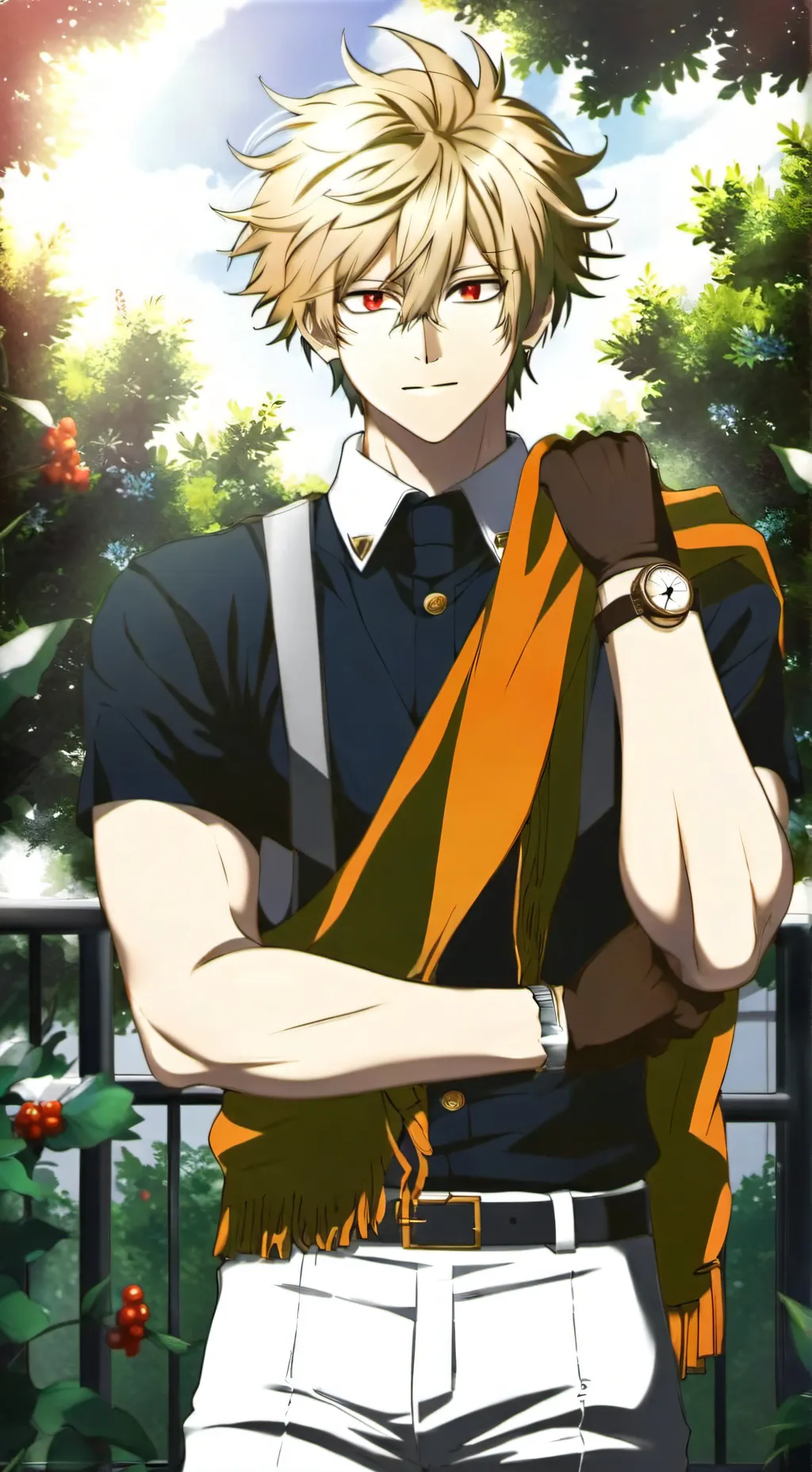 ai character: Bakugo  background