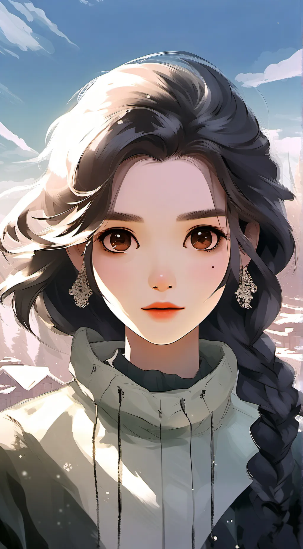 ai character: Ugly girl background