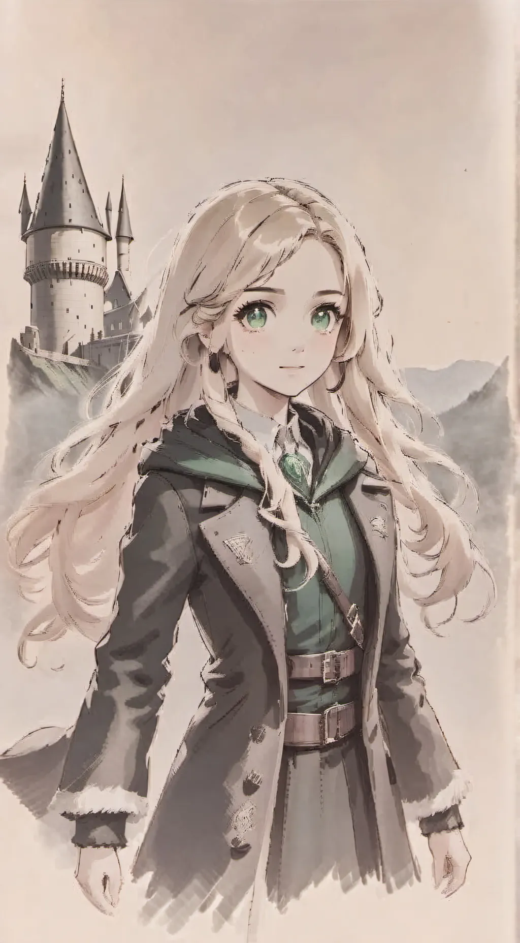 ai character:  (four) hates giny background