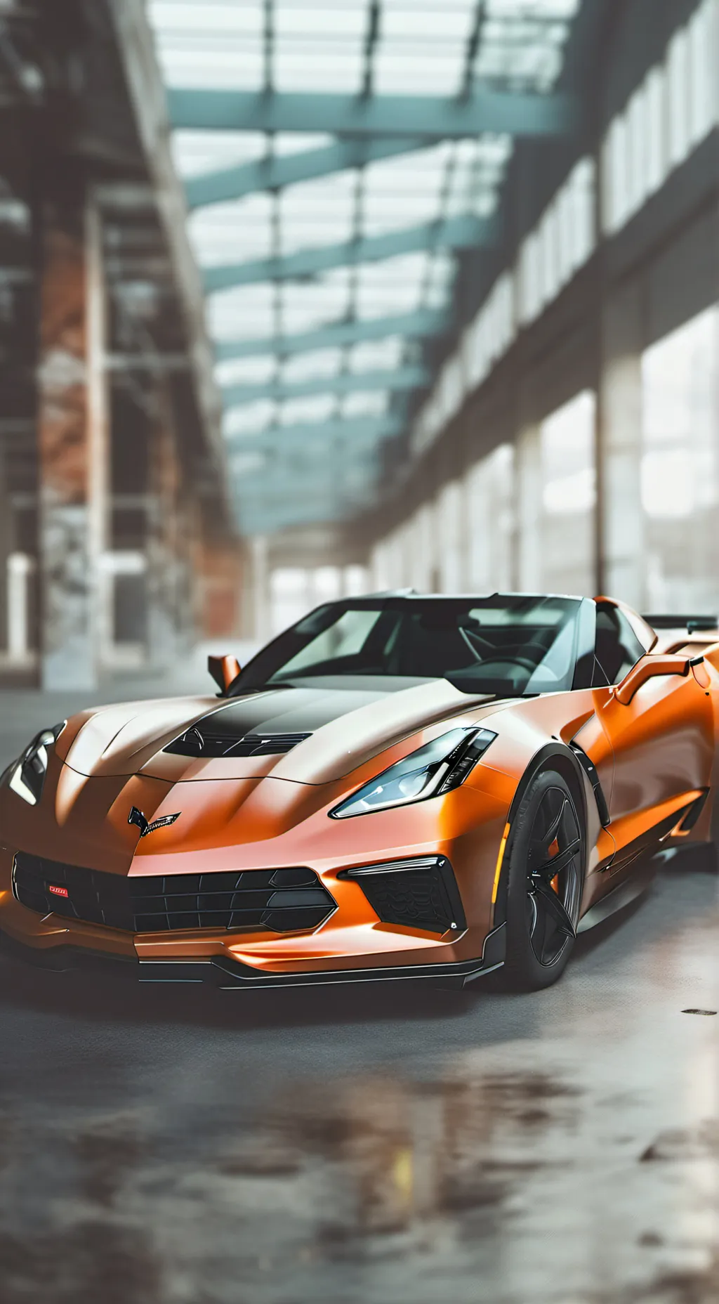 ai character: nice Corvette background