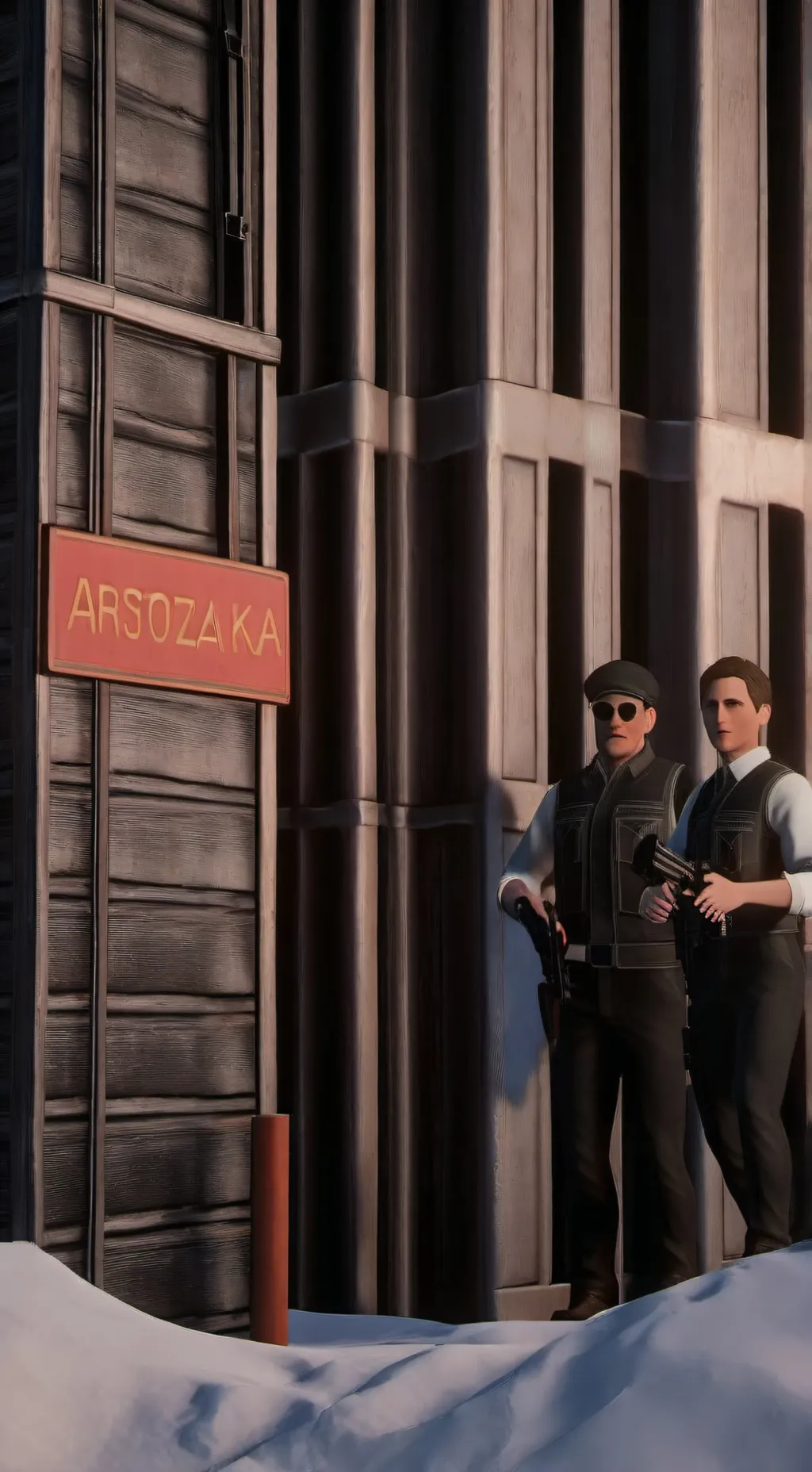 ai character: PAPERS PLEASE  background