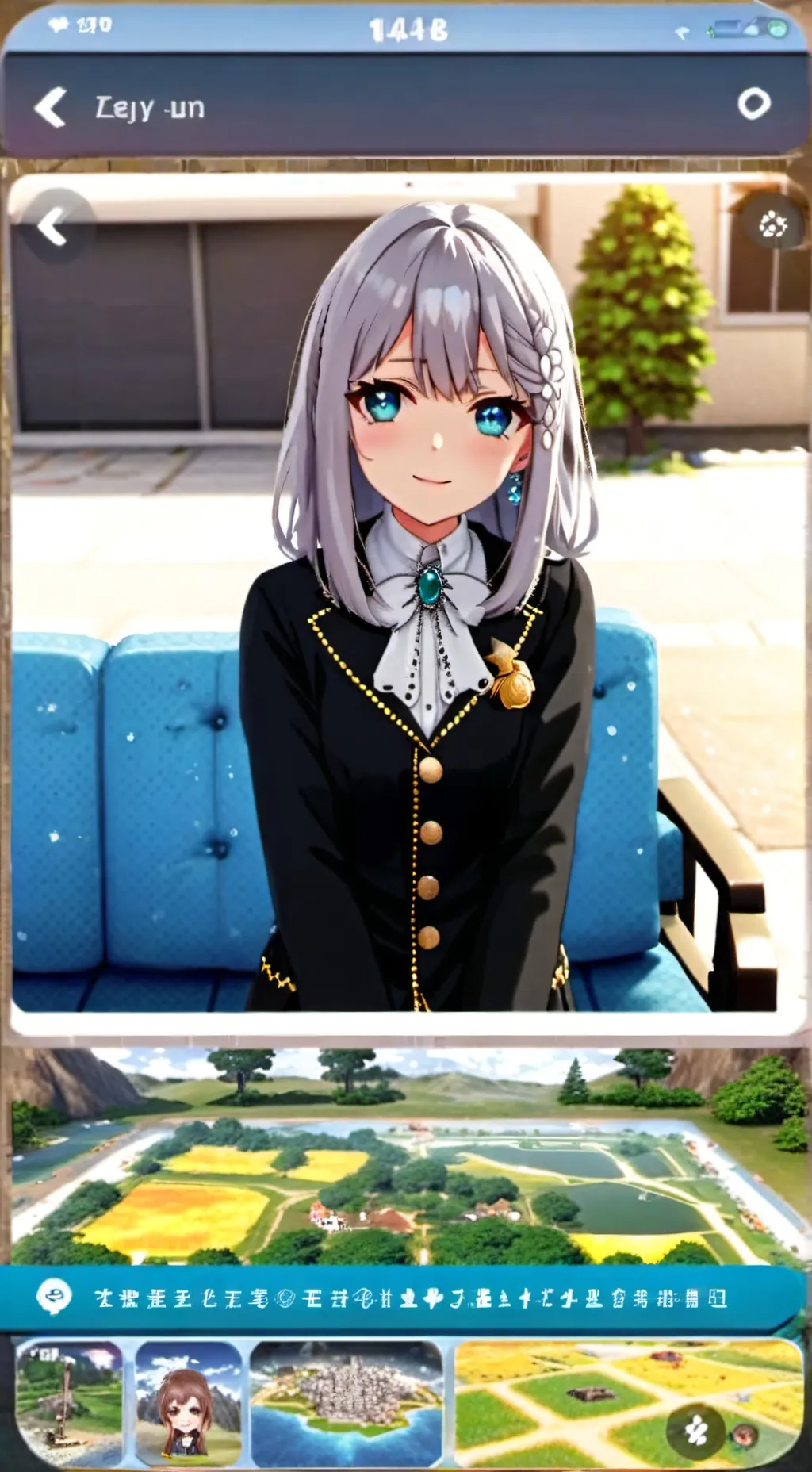 ai character:  Mika rou background