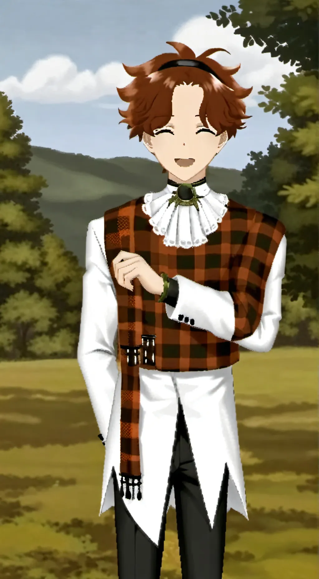 ai character: bakudekutodo❤️🤍💚🧡 background
