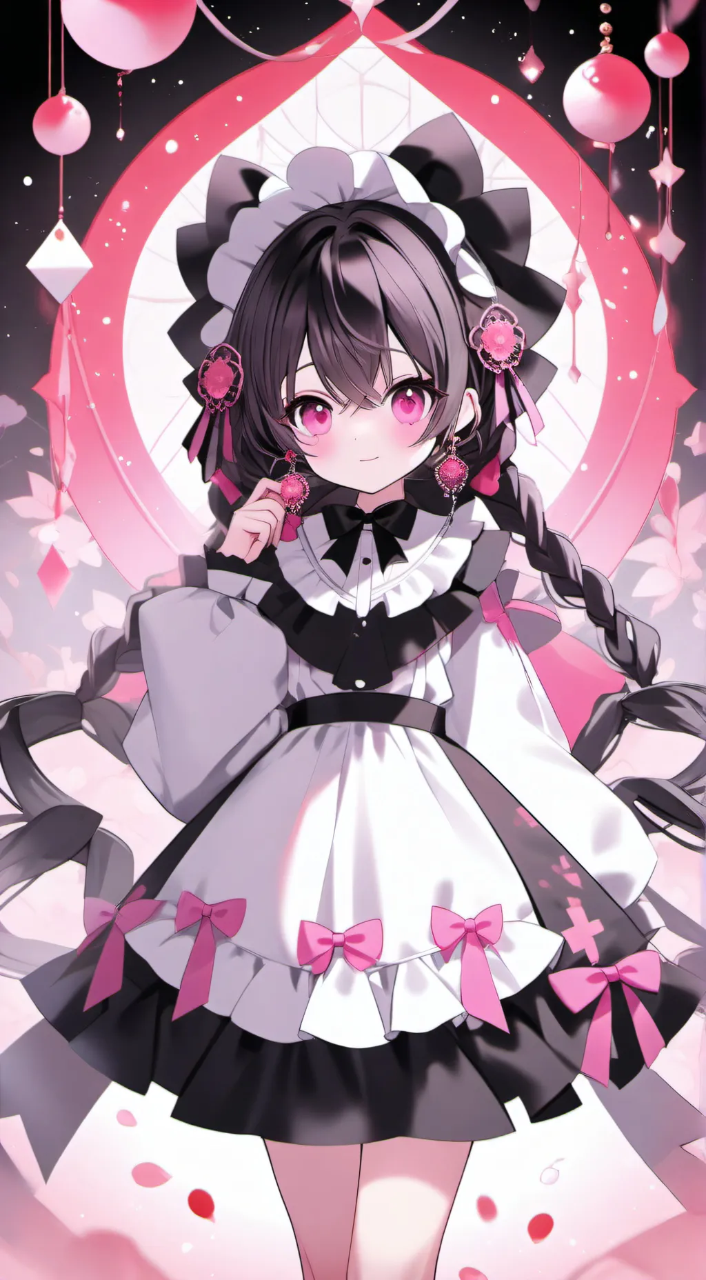 ai character: neny black background