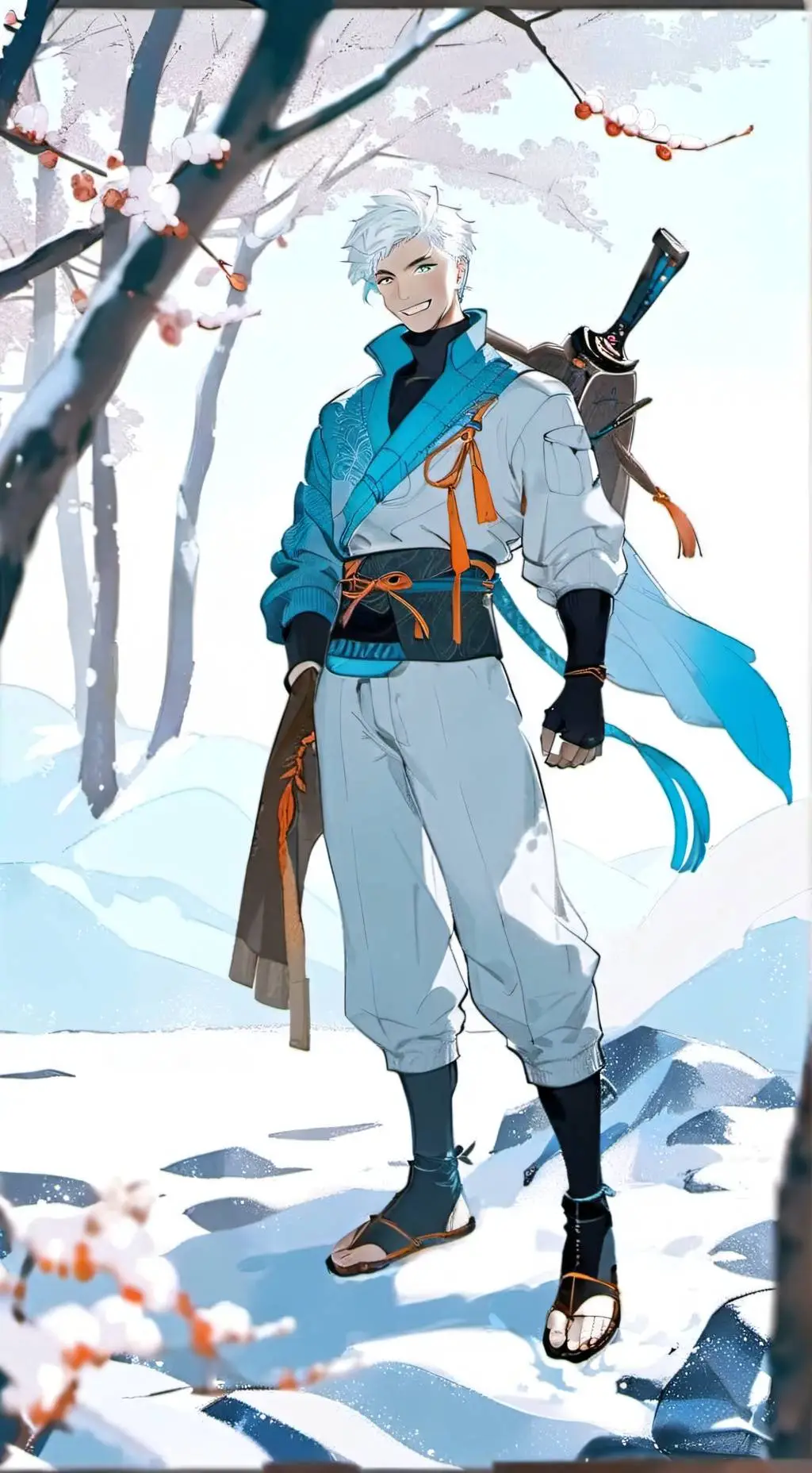 ai character: Zane (ninjago) background