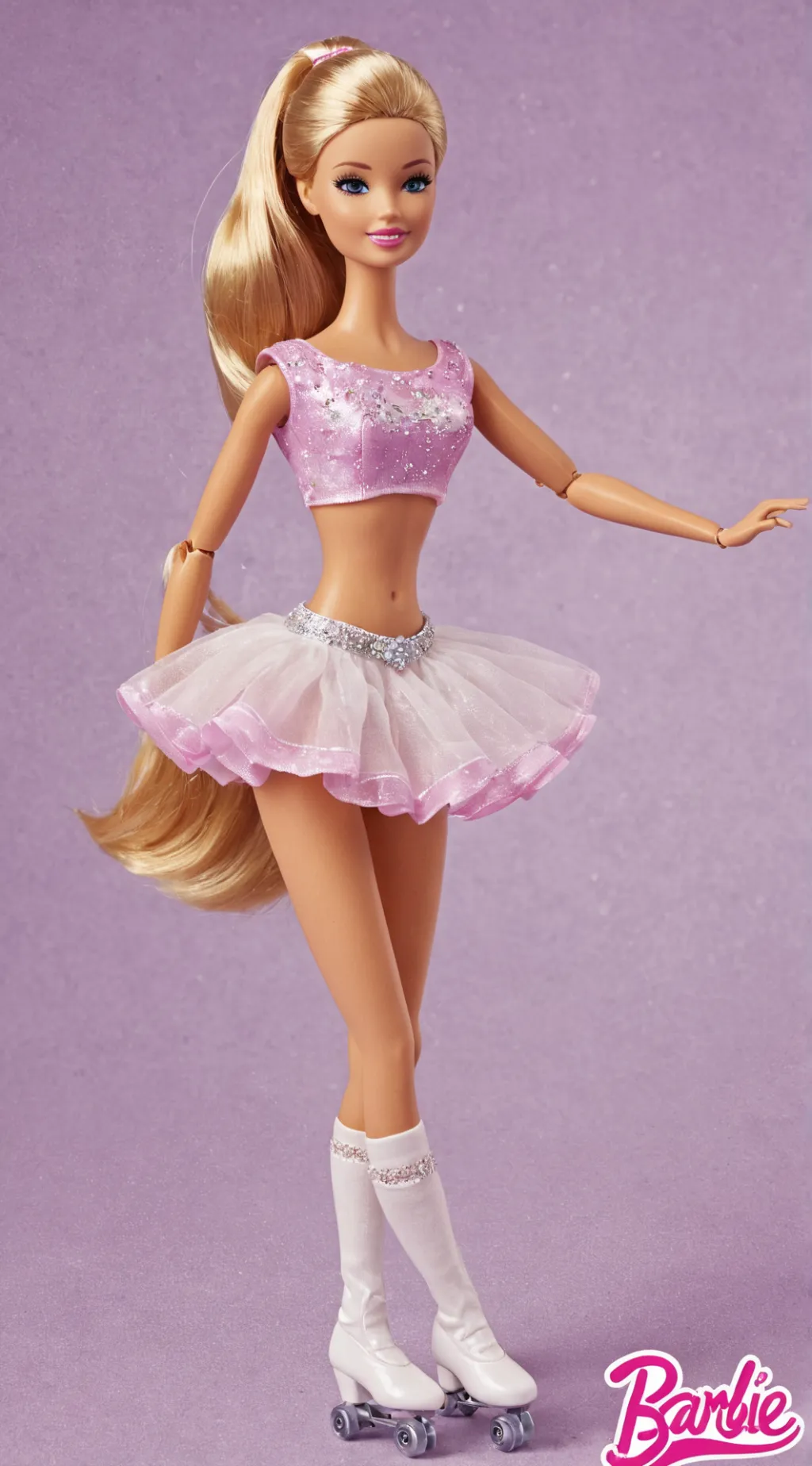 ai character: Barbie  background