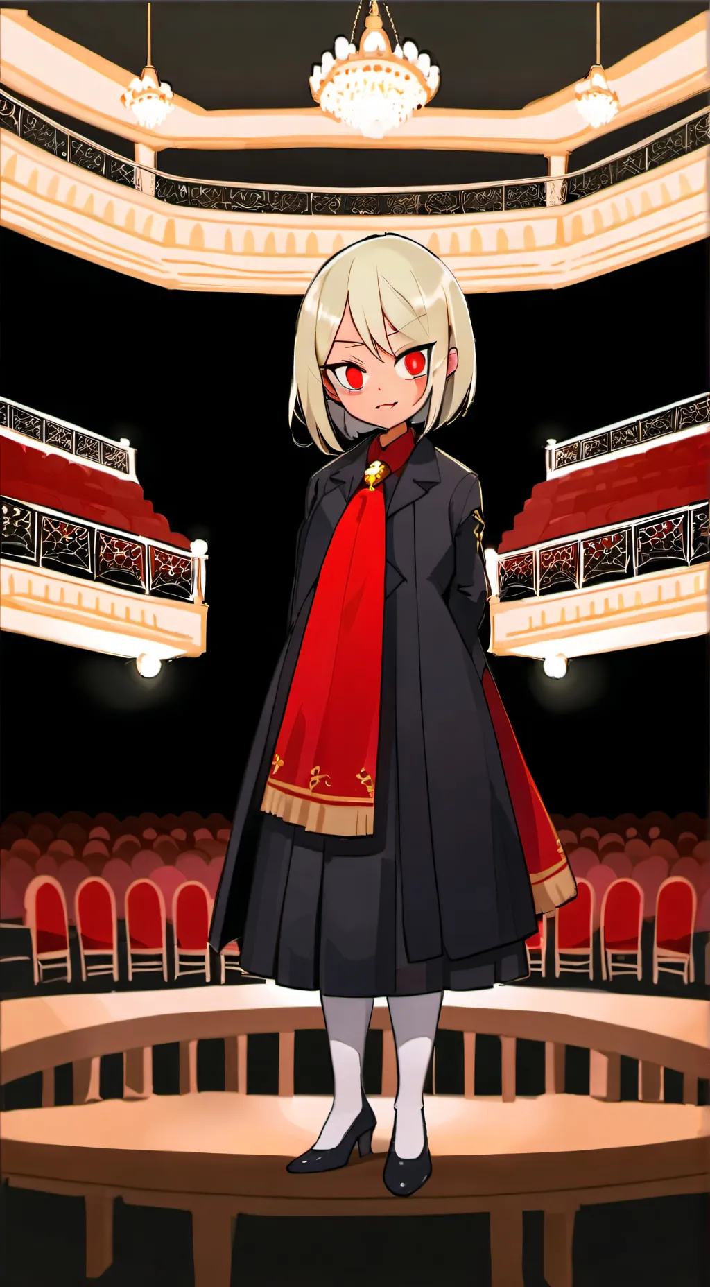 ai character: velvet background