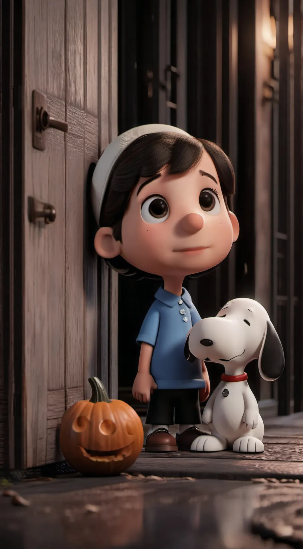 ai character: snoopy background