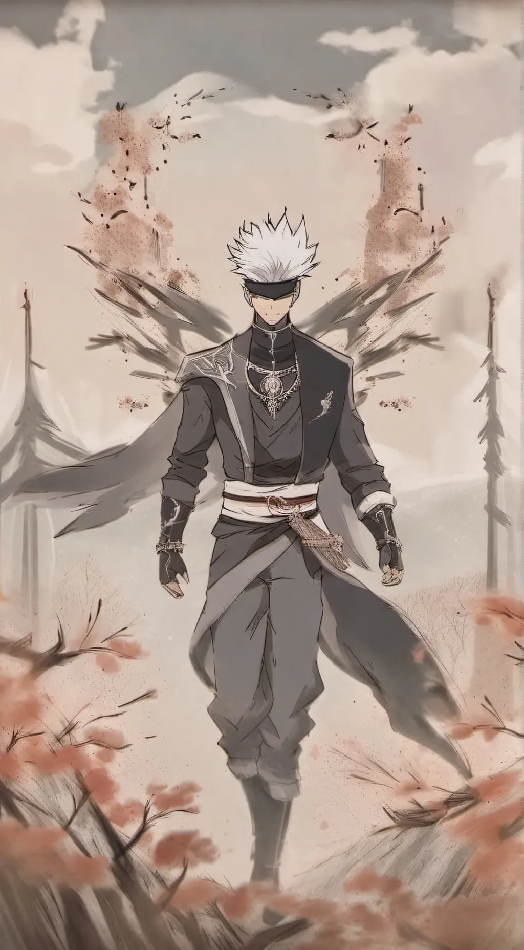 ai character: gojo satoru background