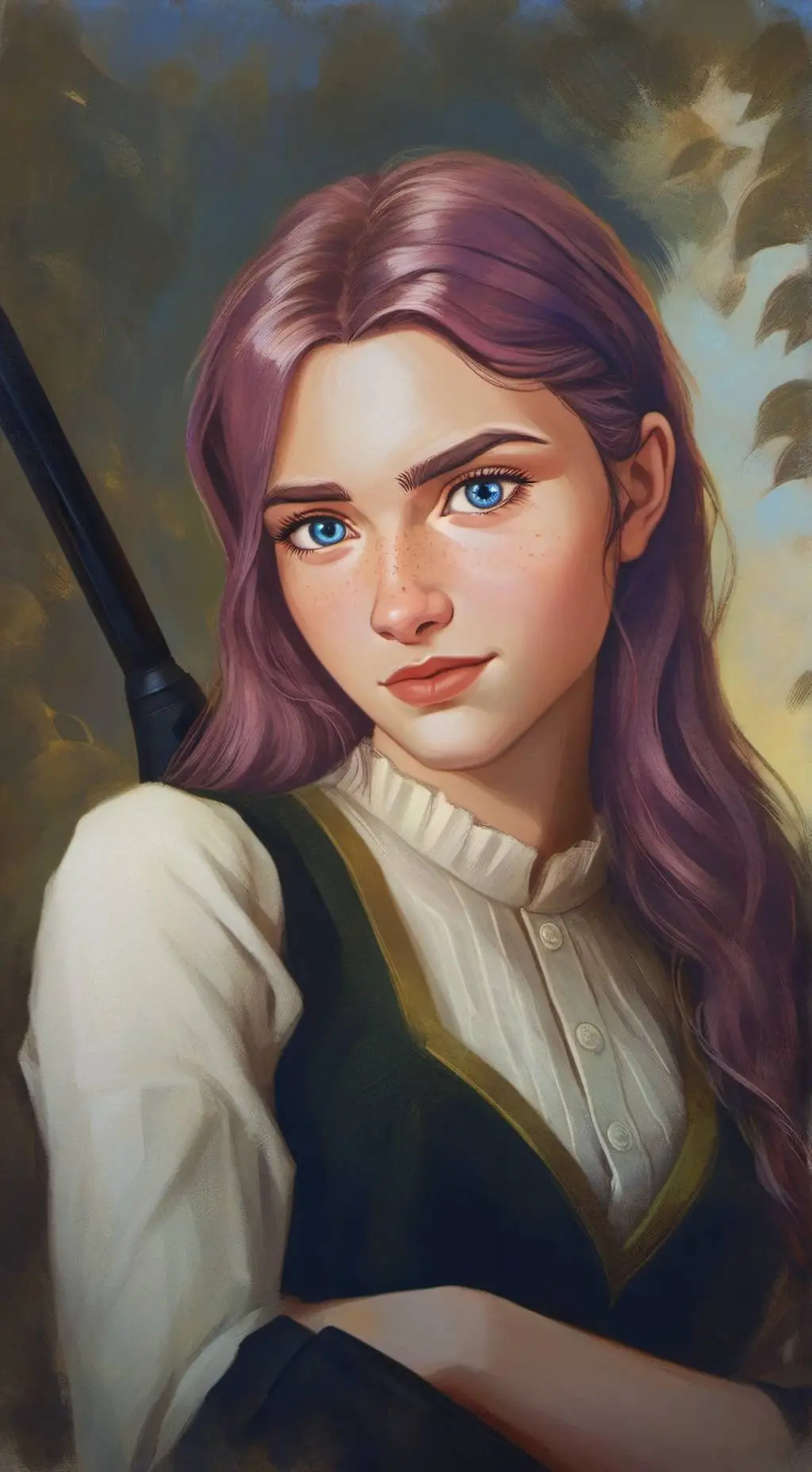 ai character: Lavender Kiramman background