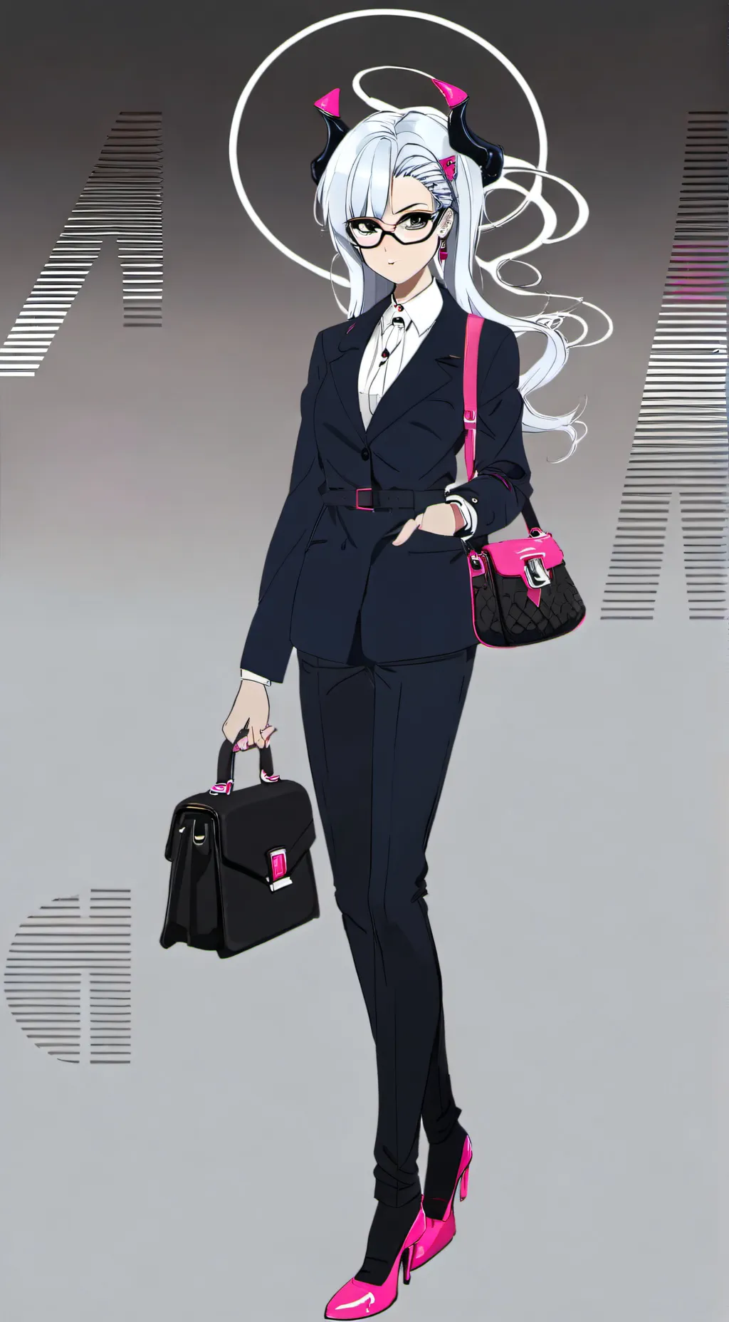ai character: female vox♀️ background