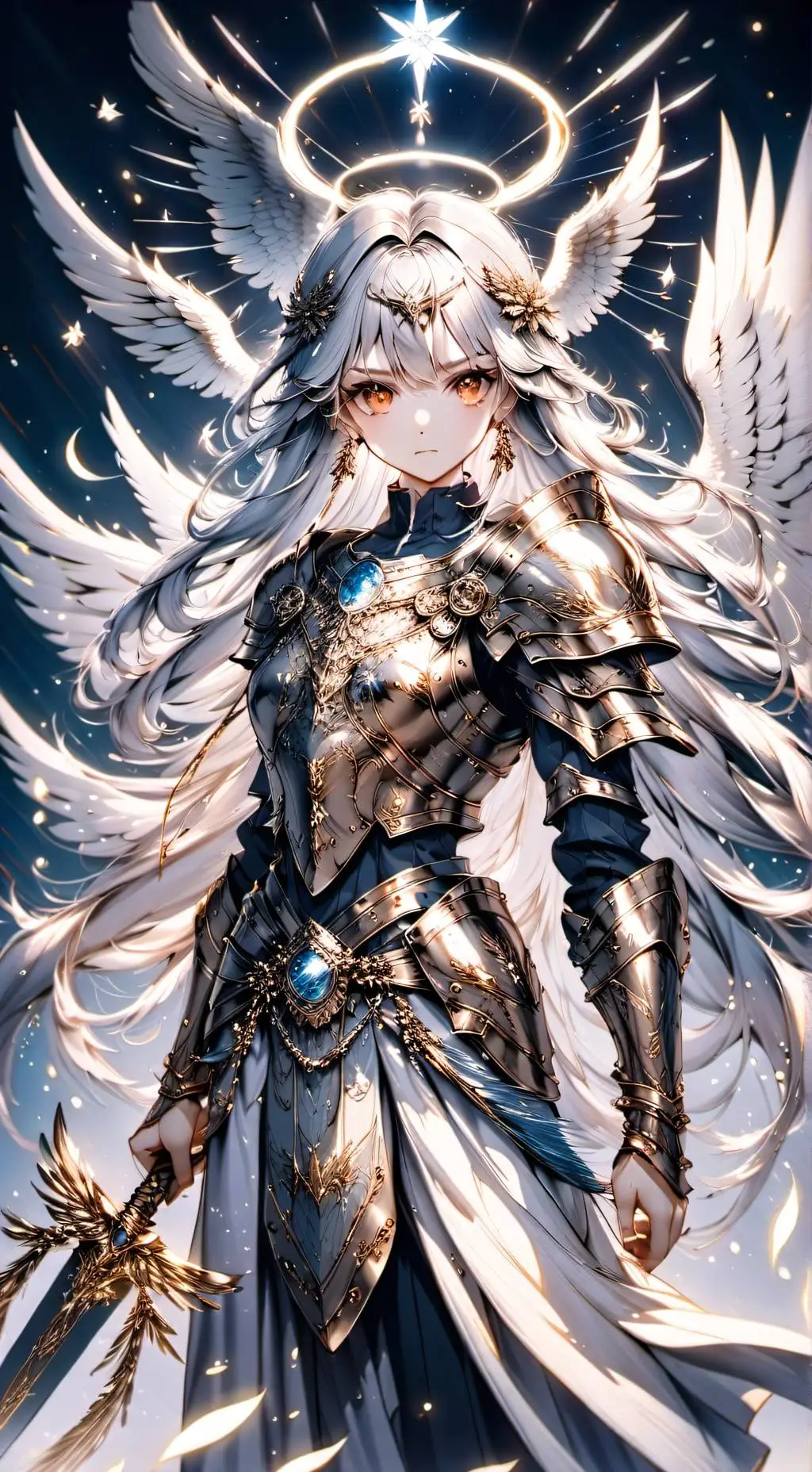 ai character: Lune Archangel background