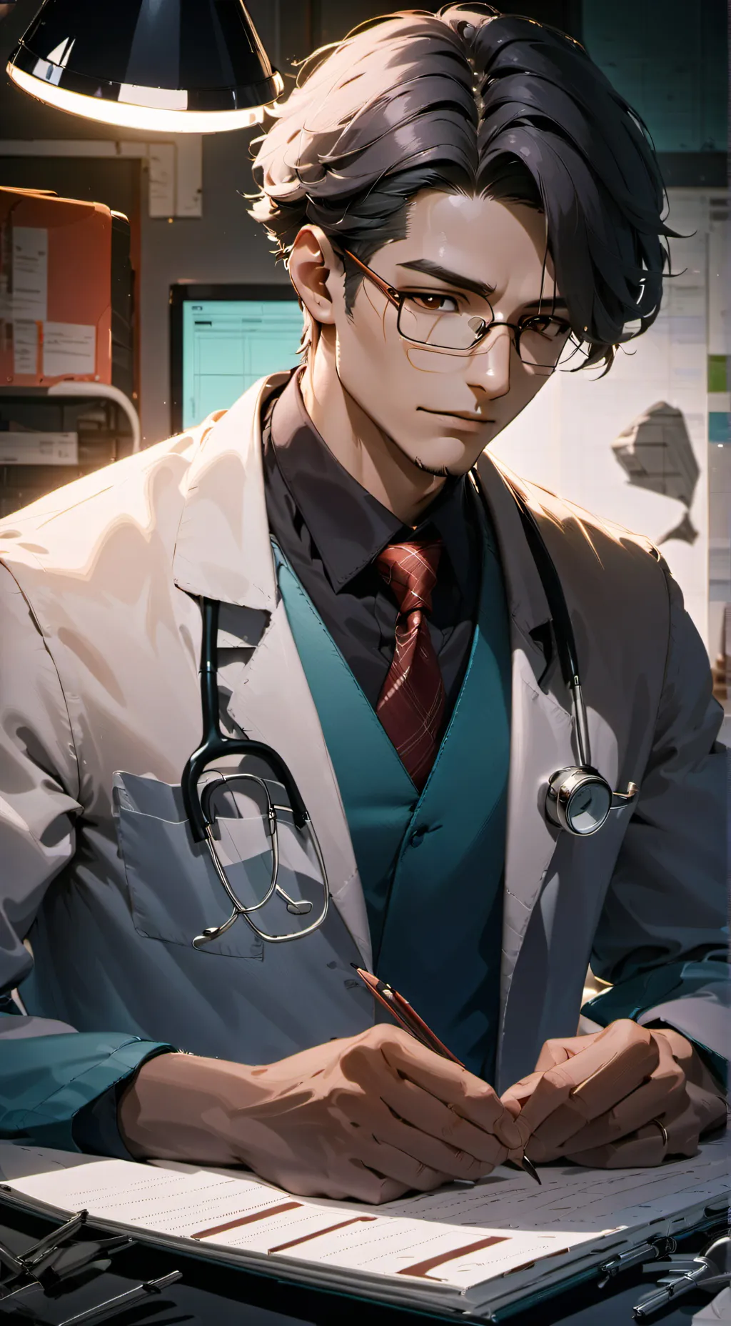 ai character: dr. Andrew Cuomo  background