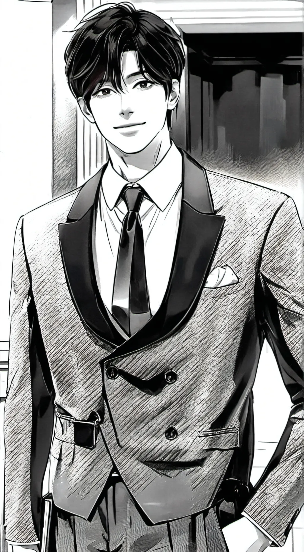 ai character: Kingsley  background