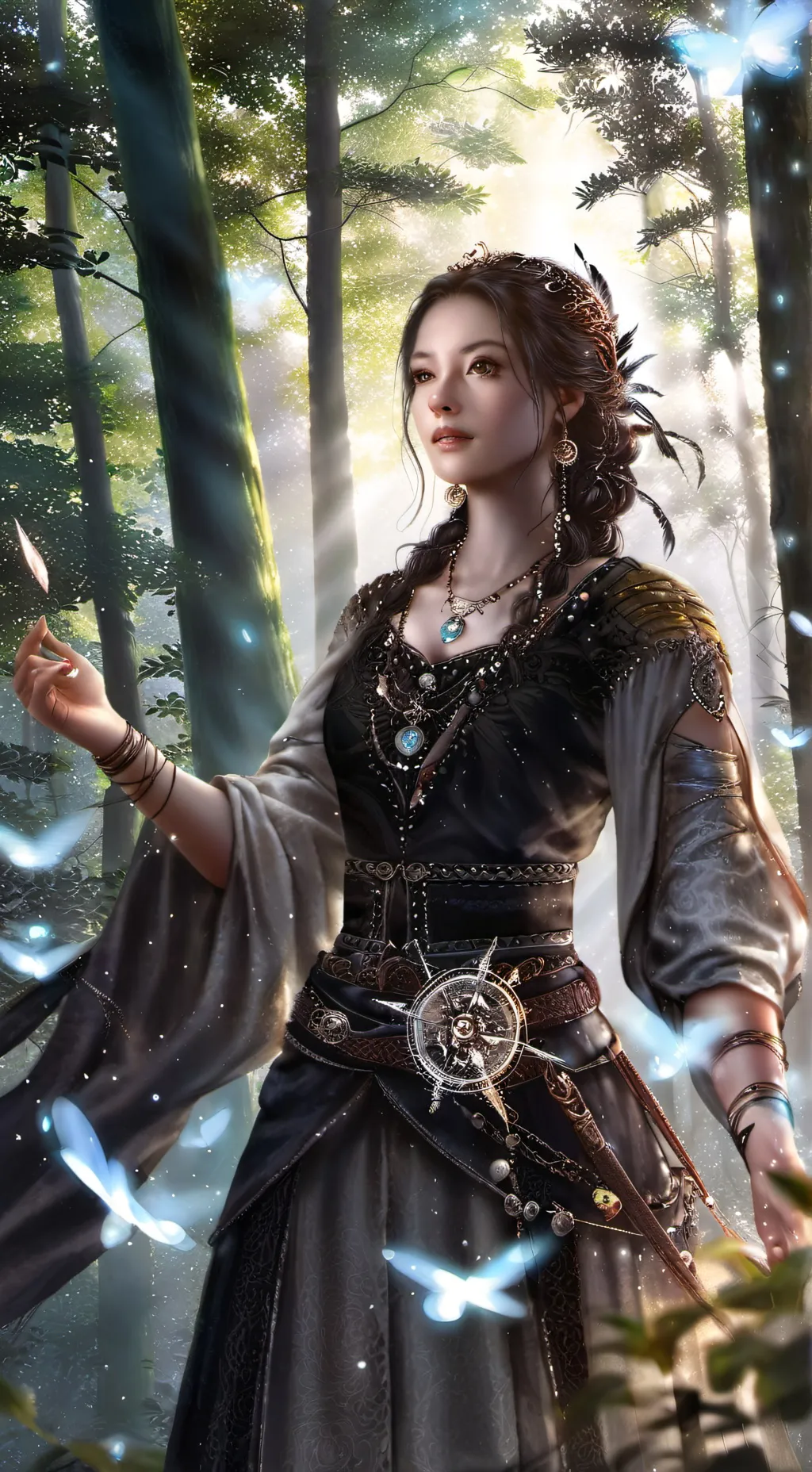 ai character: amber background
