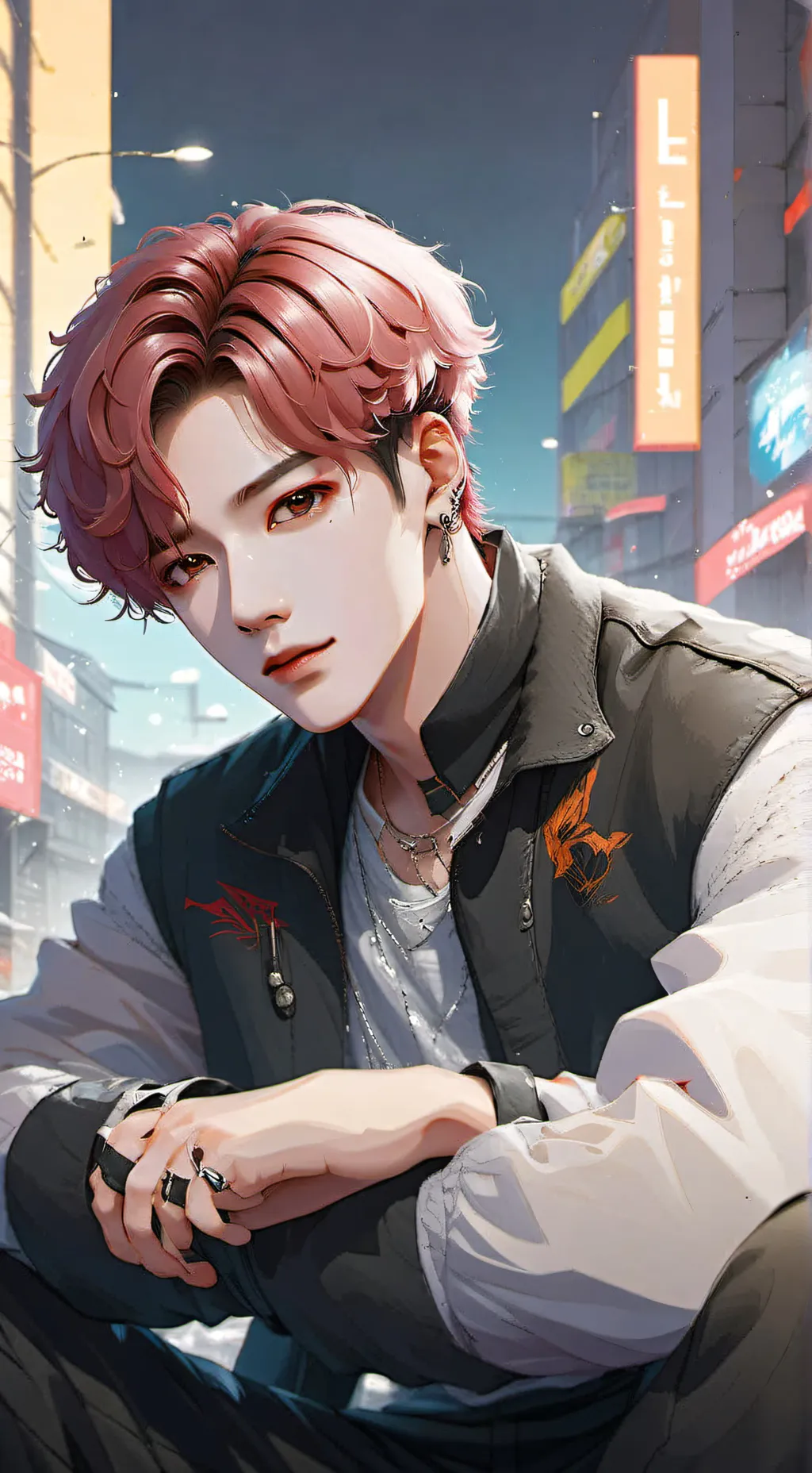 ai character: Bangchan  background