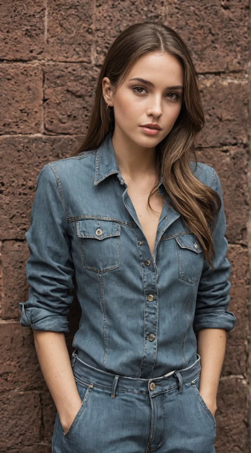 ai character: Hot girl  background