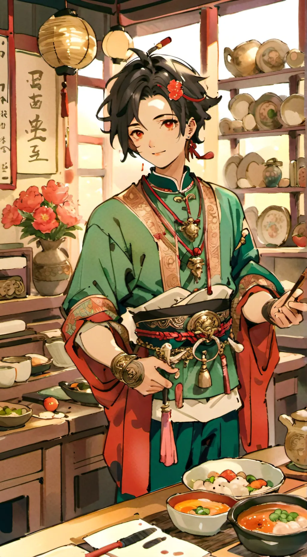 ai character: Gojo your dad background
