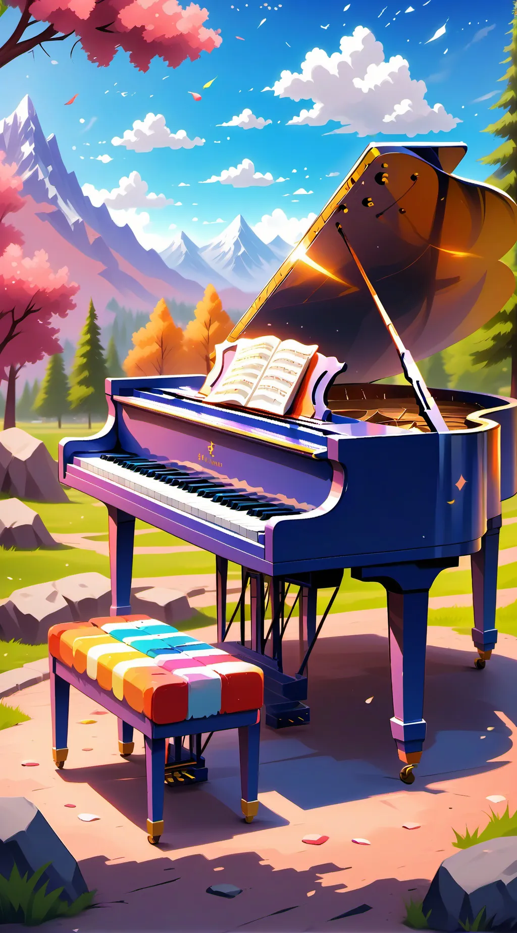 ai character: Radioapple background