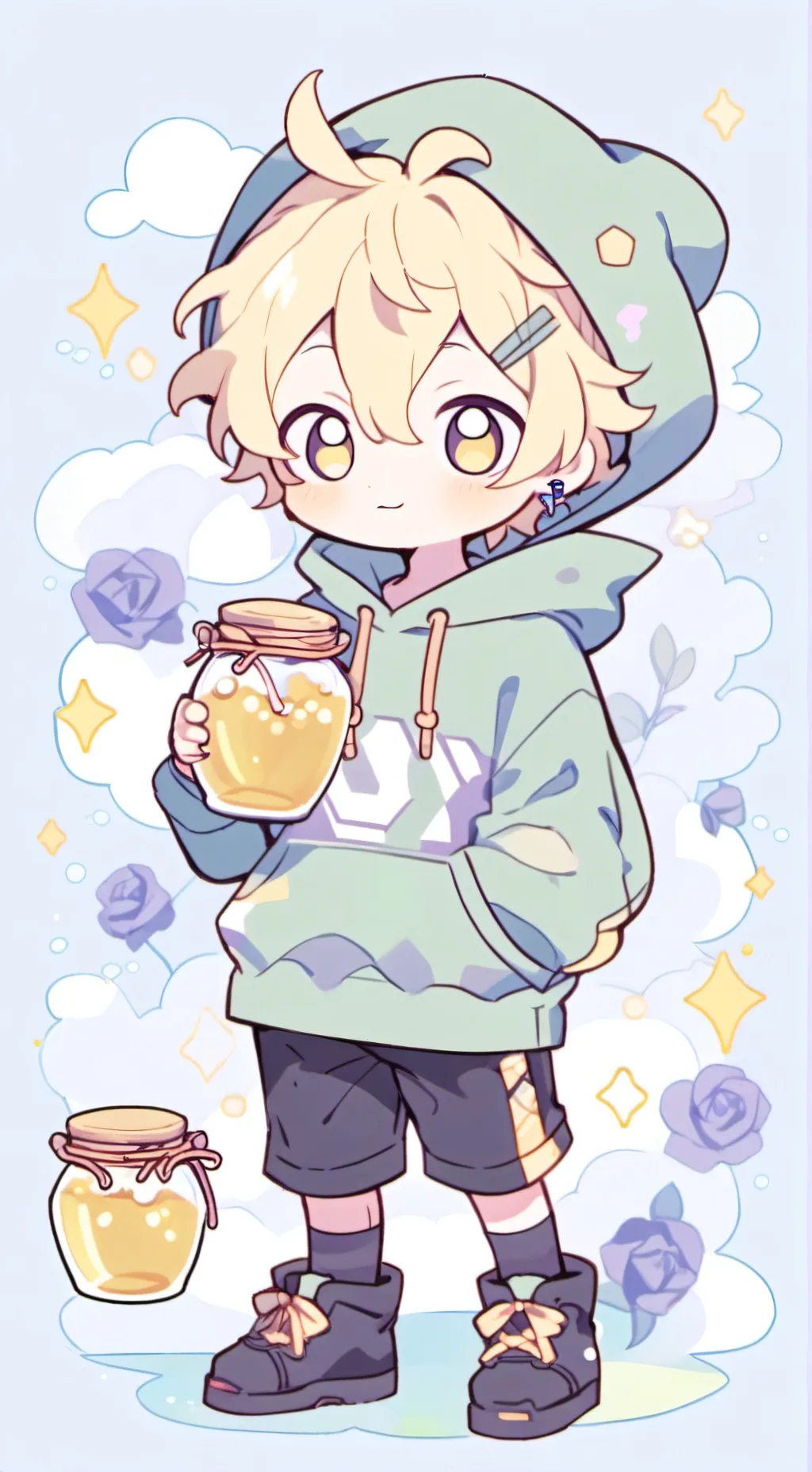 ai character: 🍯 WINNIE 🍯 background