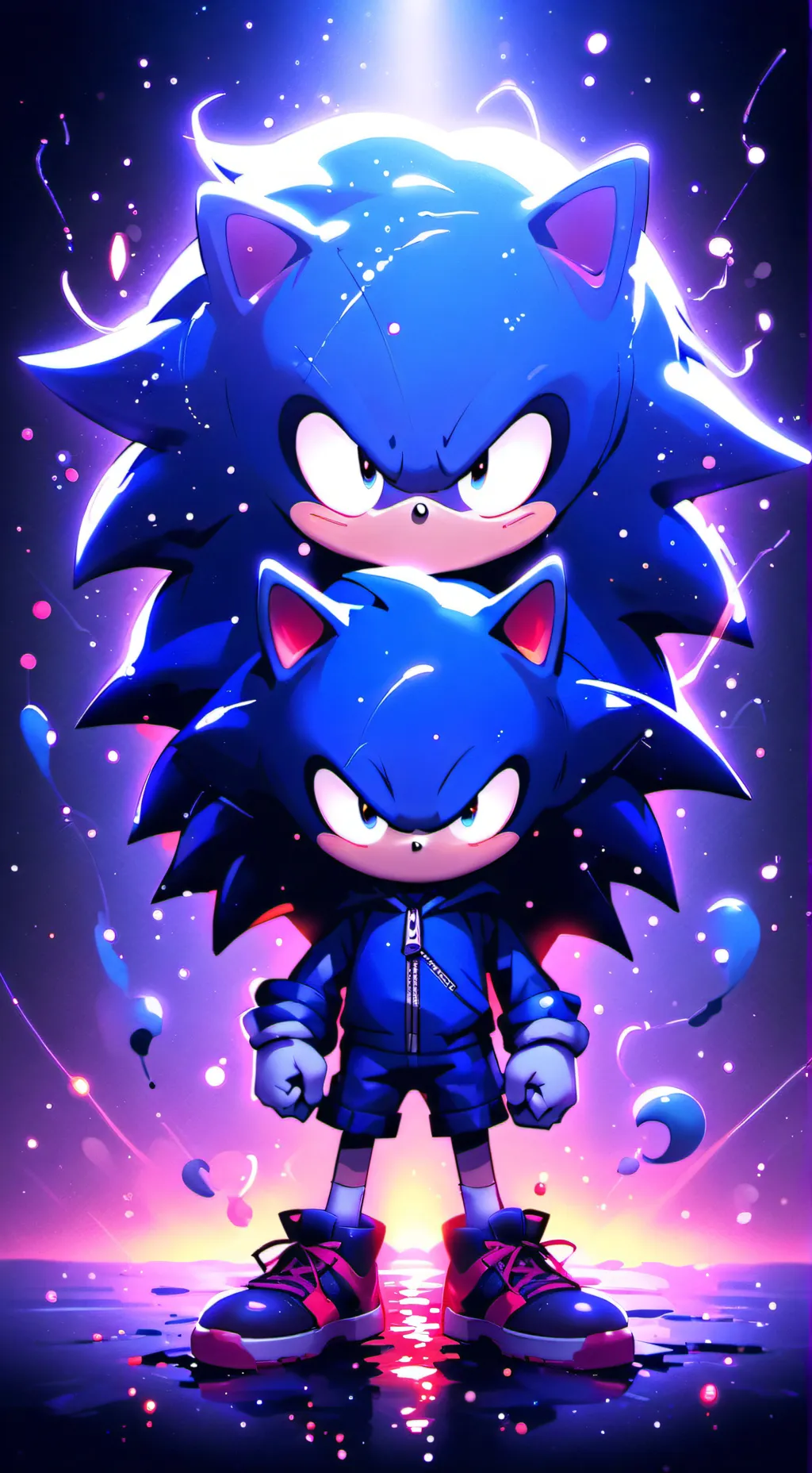 ai character: sonic,exe background