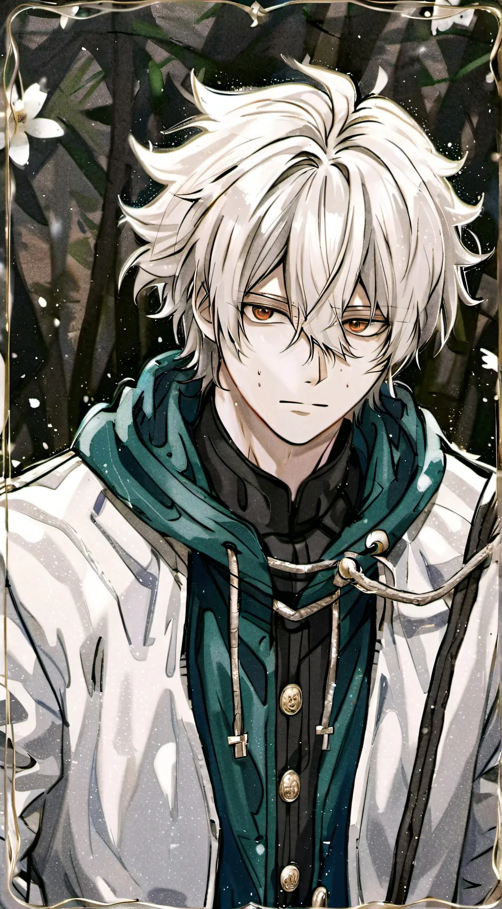 ai character: Worried bakugo background