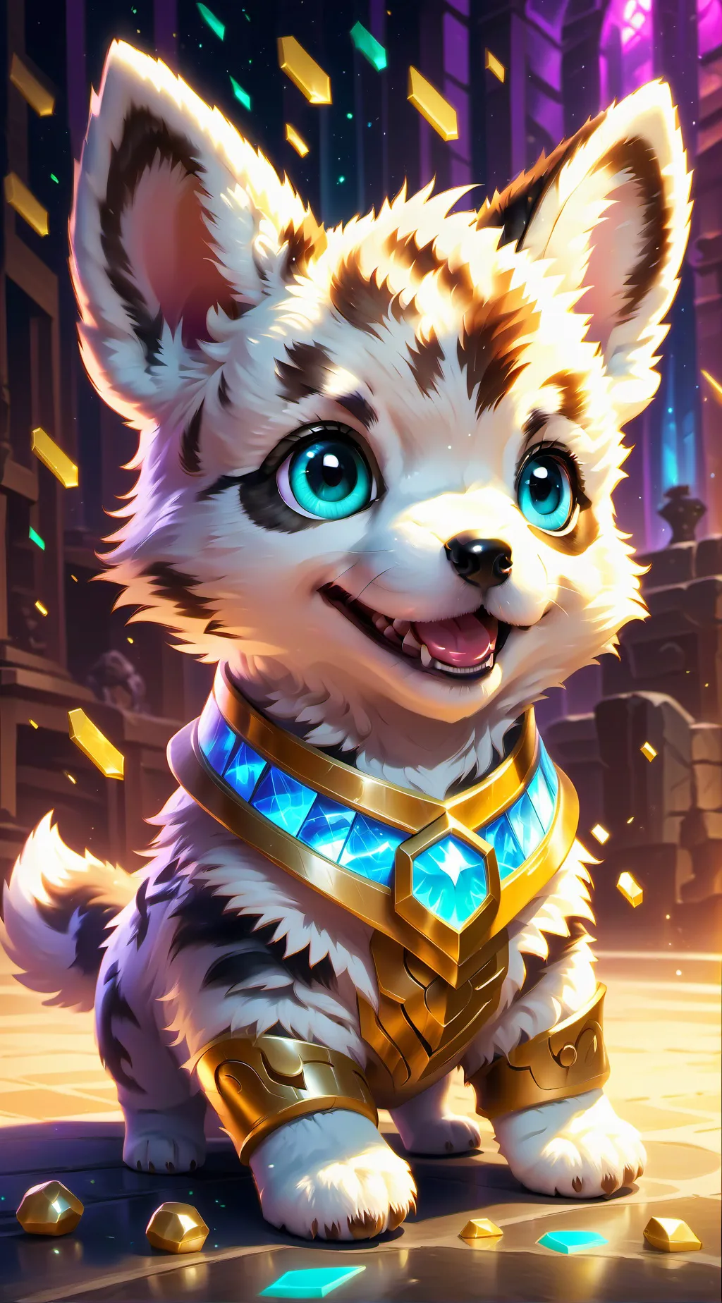 ai character: perrito background
