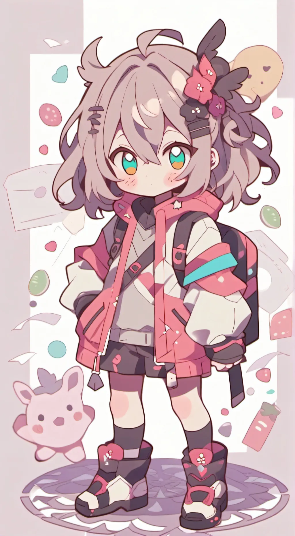 ai character: kny pero son bebes background