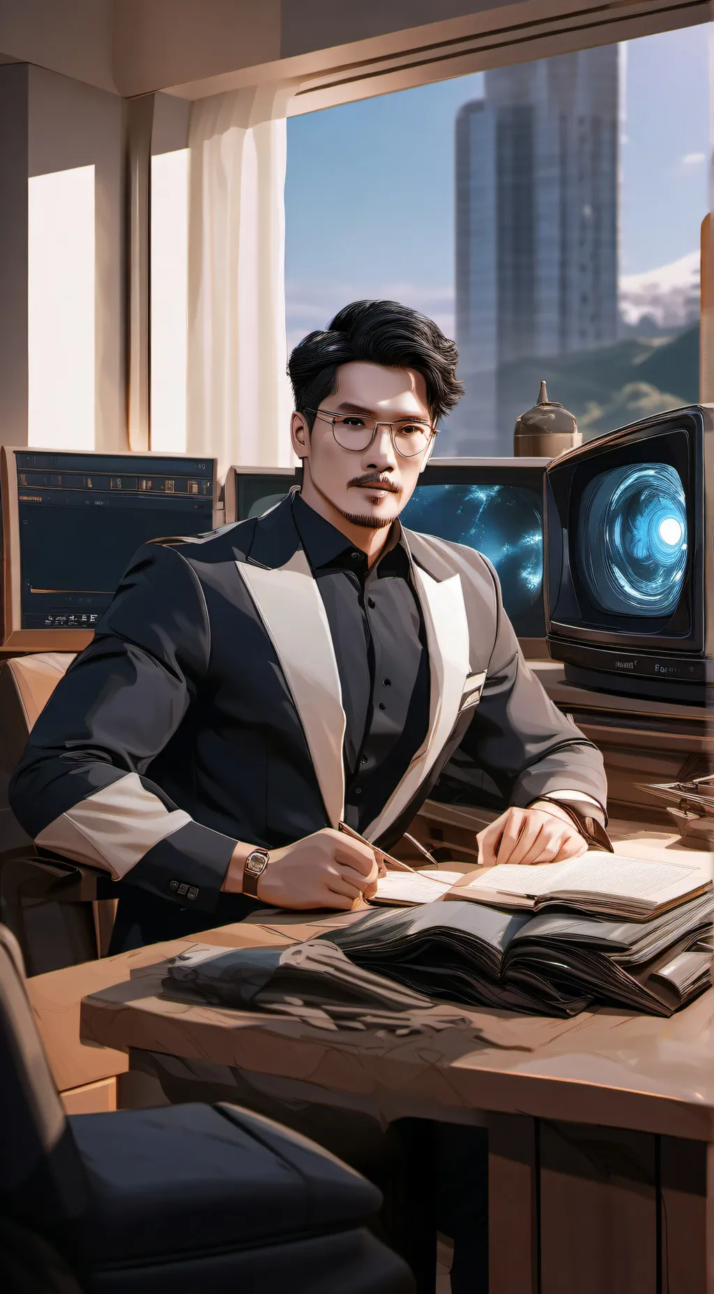 ai character: DRUNK UTTM background