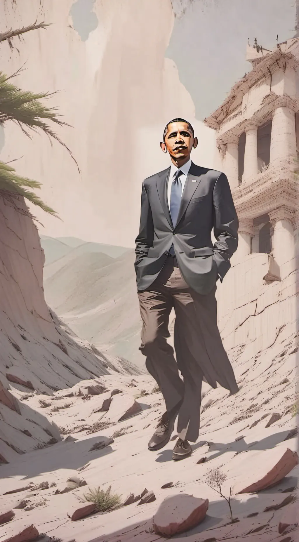 ai character: Obama approved  background