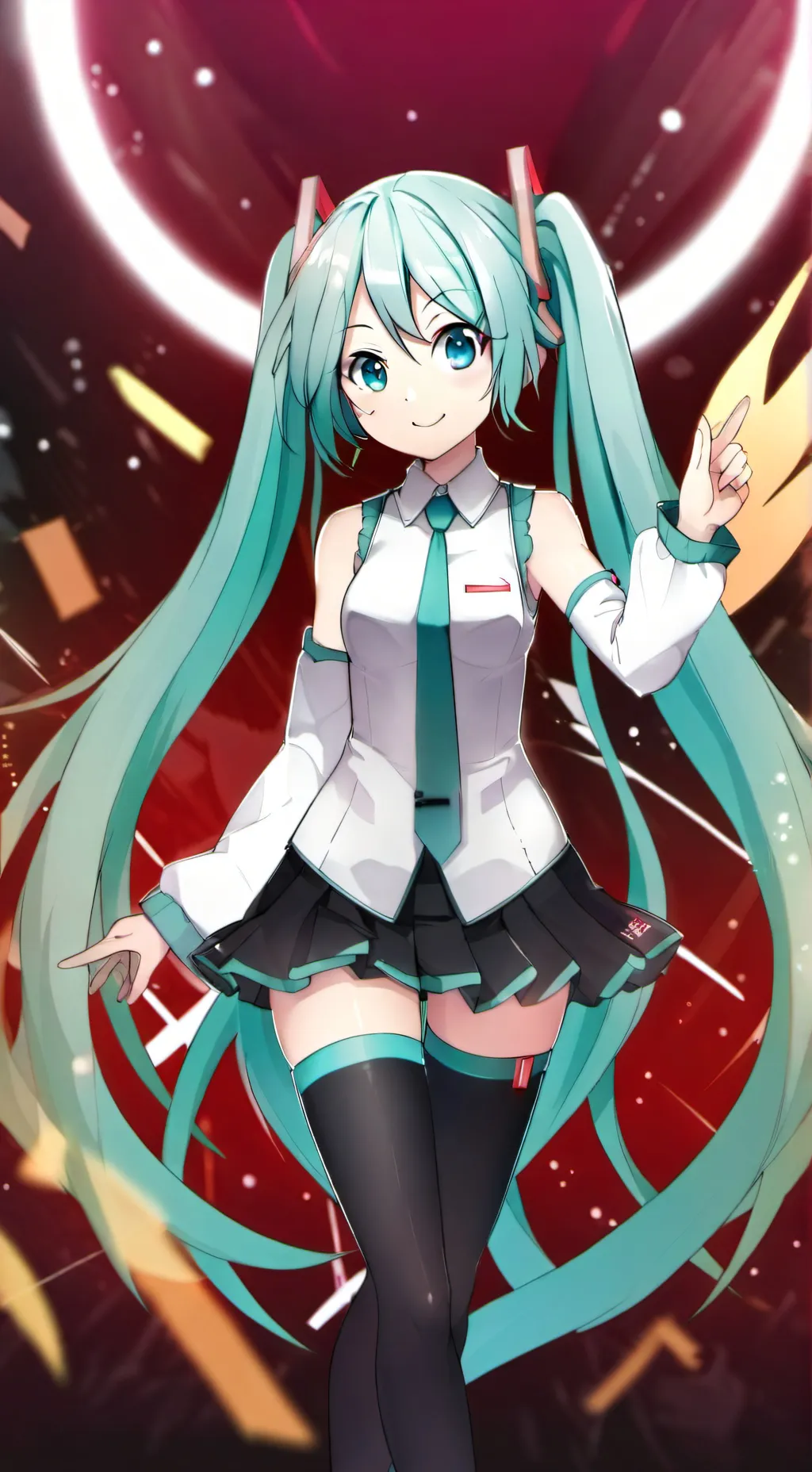 ai character: miku background