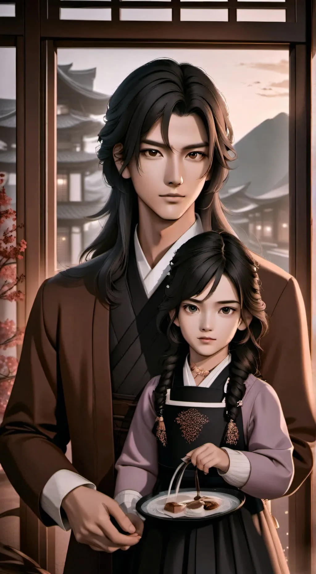 ai character: Sakura background