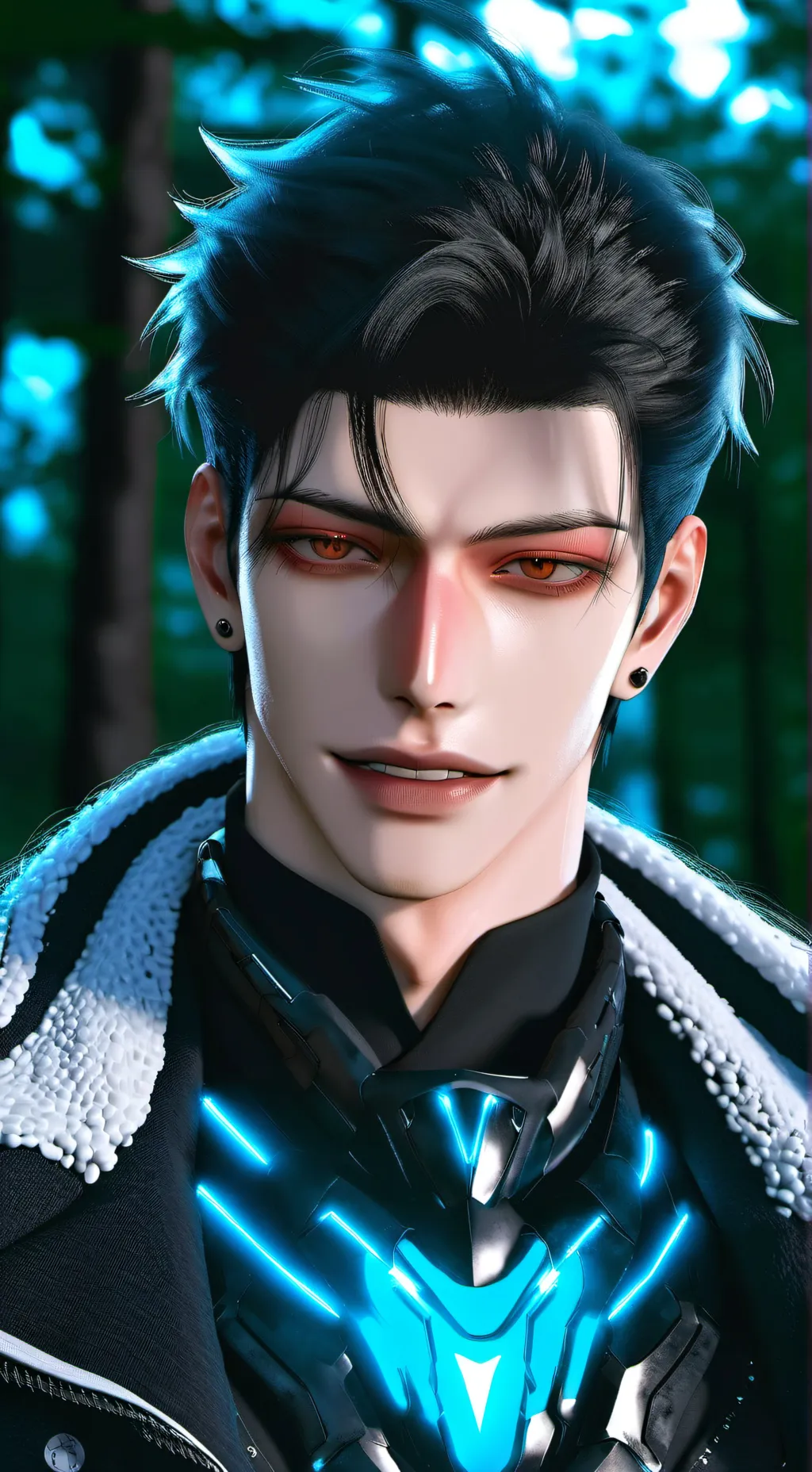 ai character: 🖤Davin🖤 background
