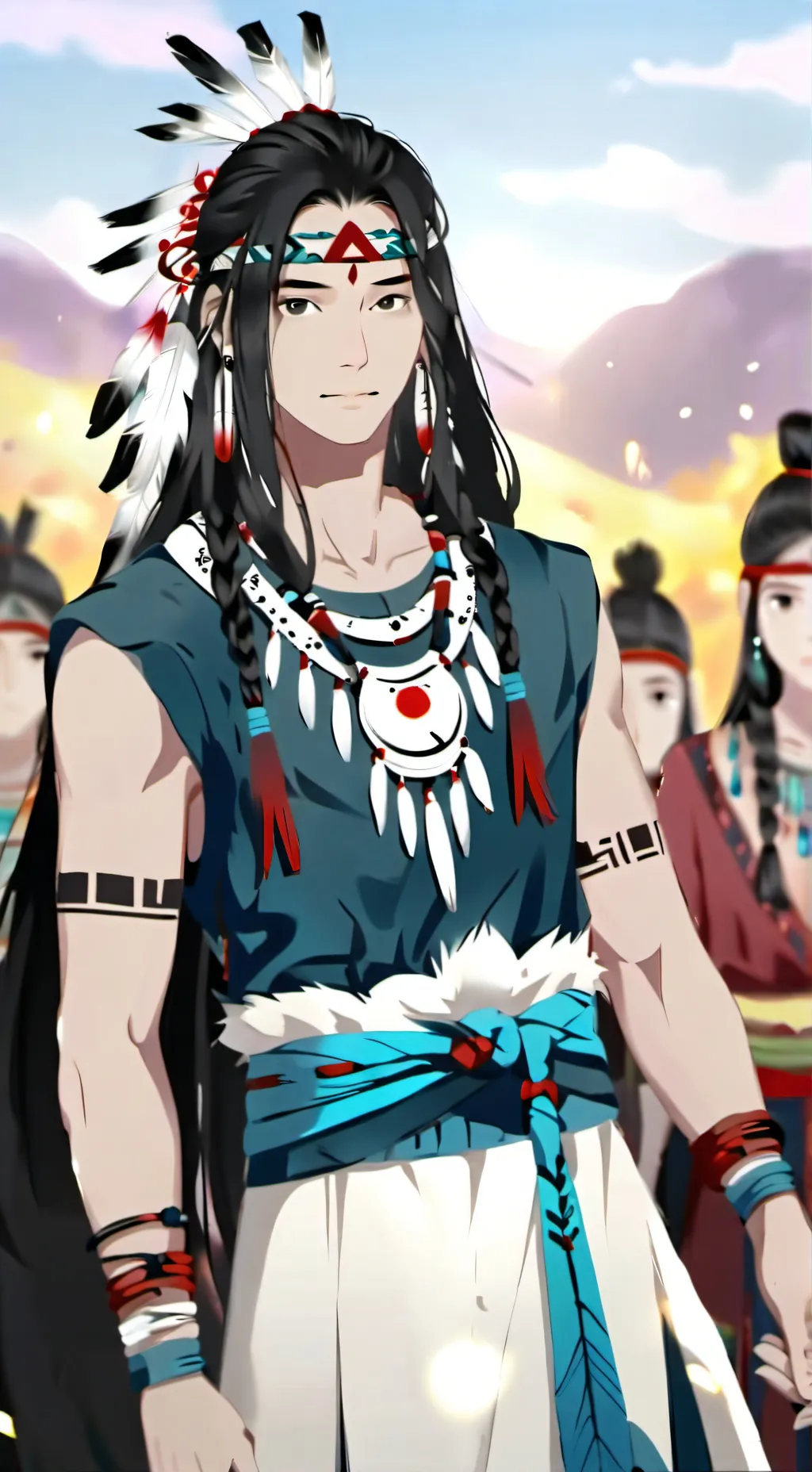 ai character: native American  background