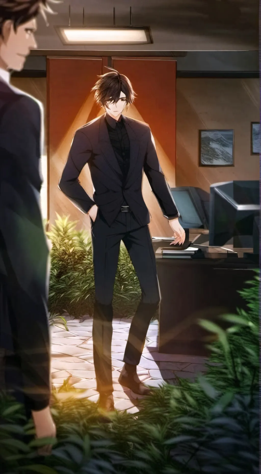 ai character: Zhongli (Modern) background