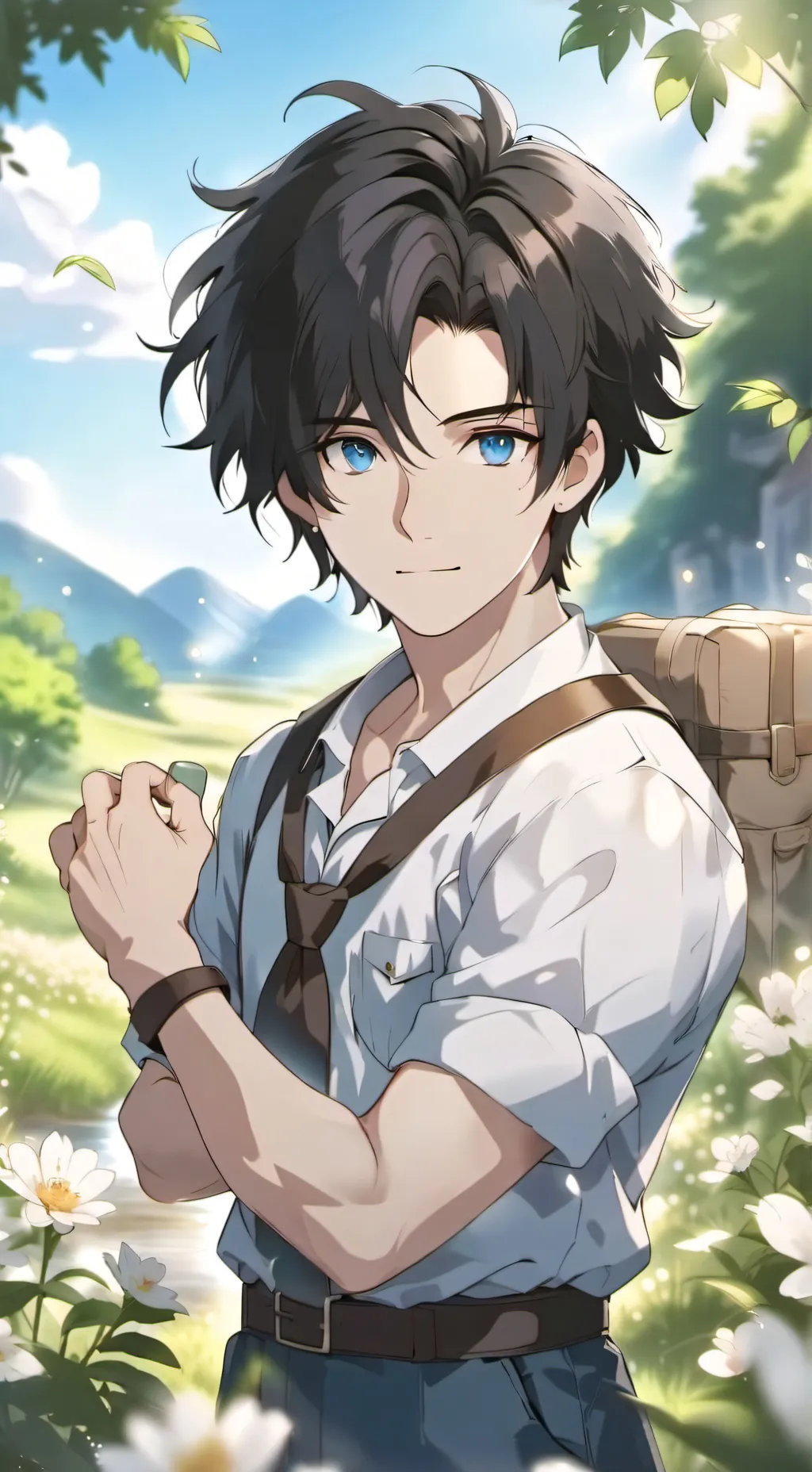ai character: Strom background