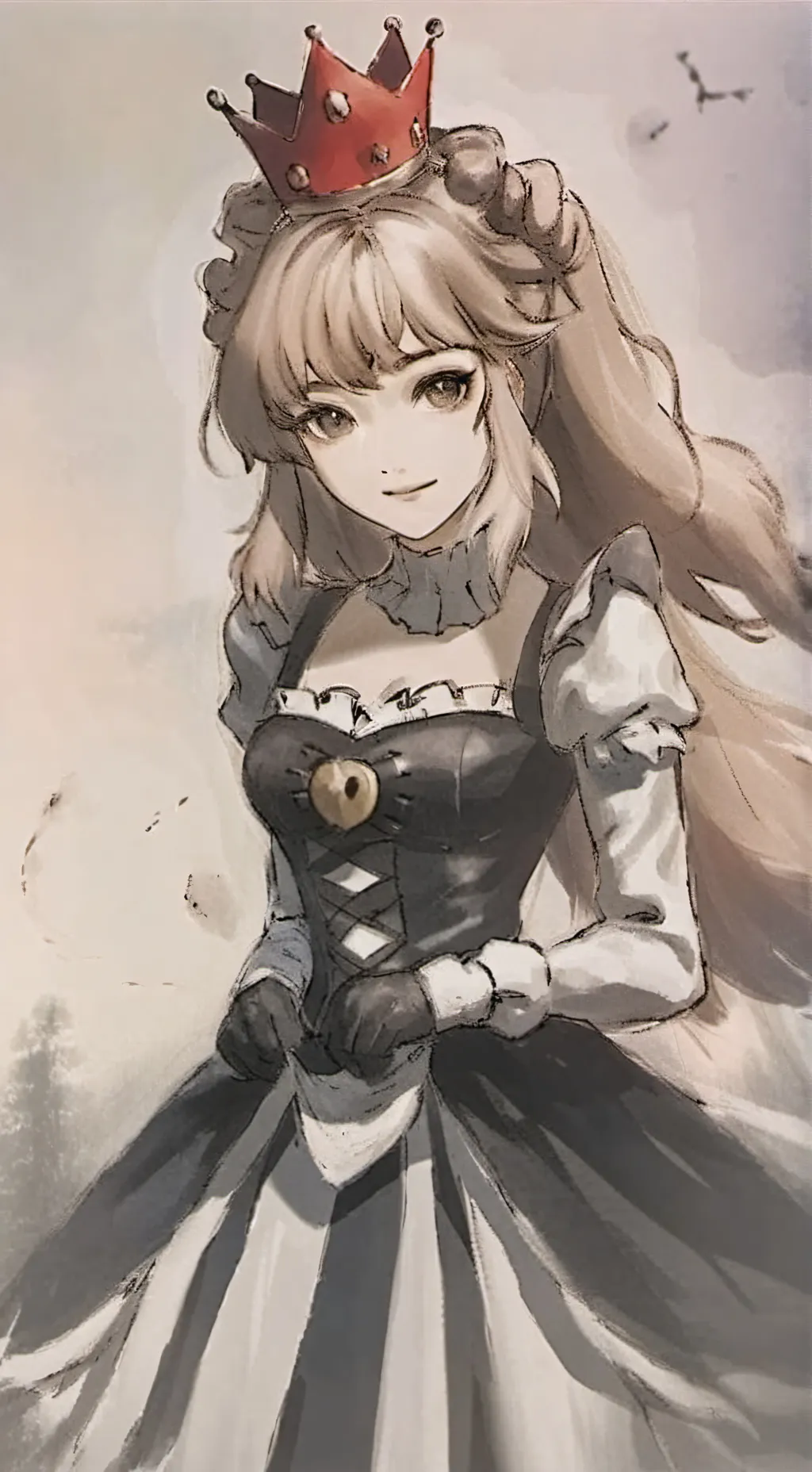 ai character: bowsette background