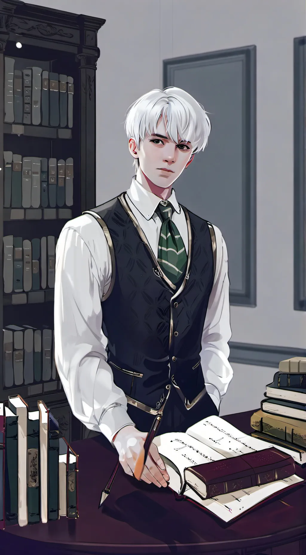ai character: ♡Draco Malfoy♡ background