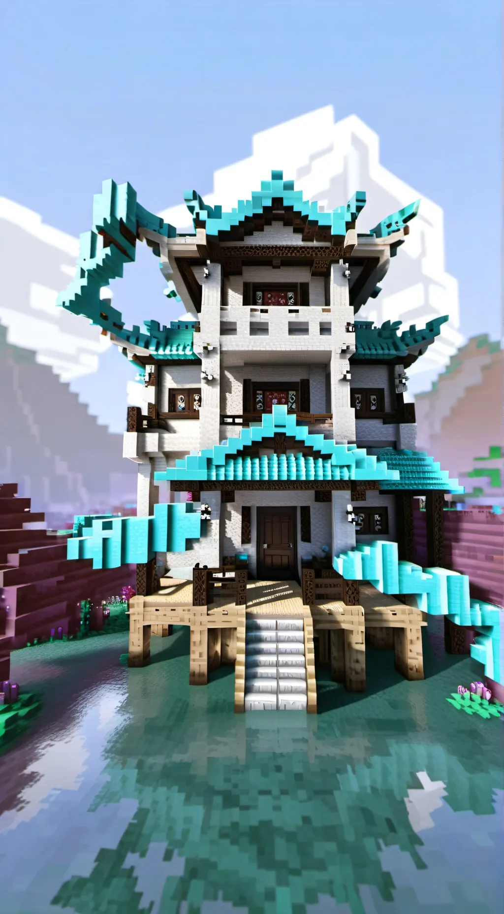 ai character: Minecraft  background