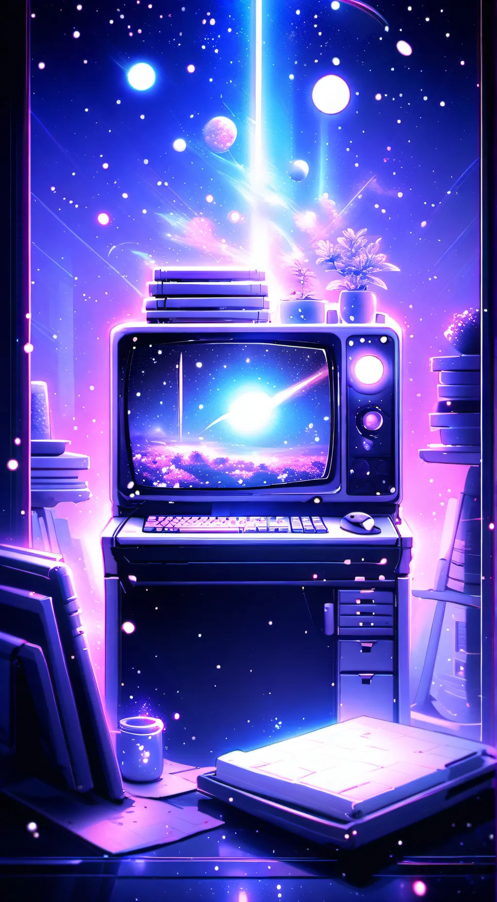 ai character: Computer typer guy background