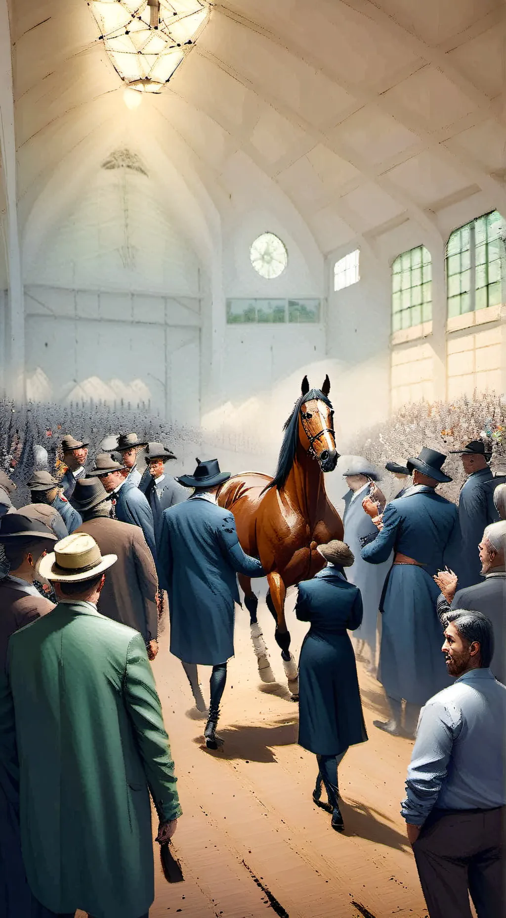 ai character: Horse Auction background