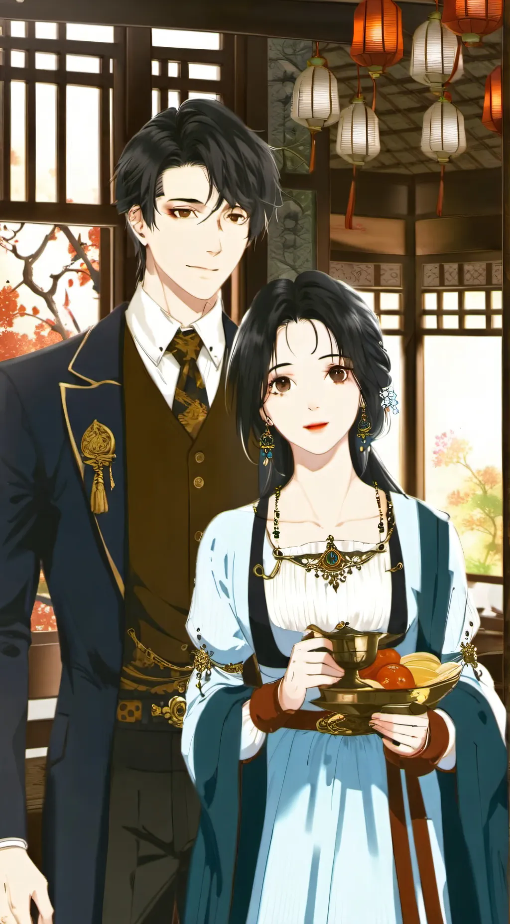 ai character: novia de rengoku background