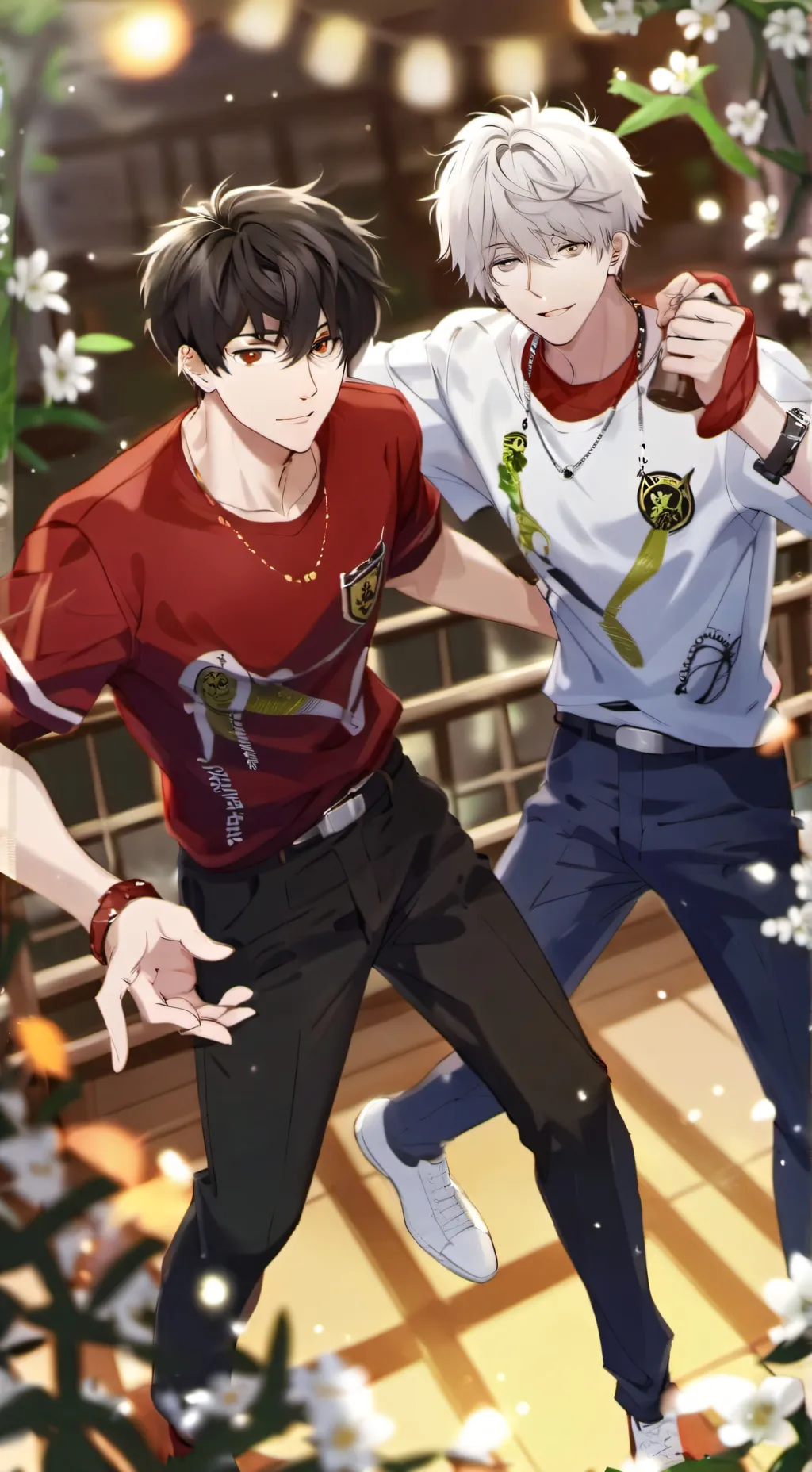 ai character: Марк и кай background