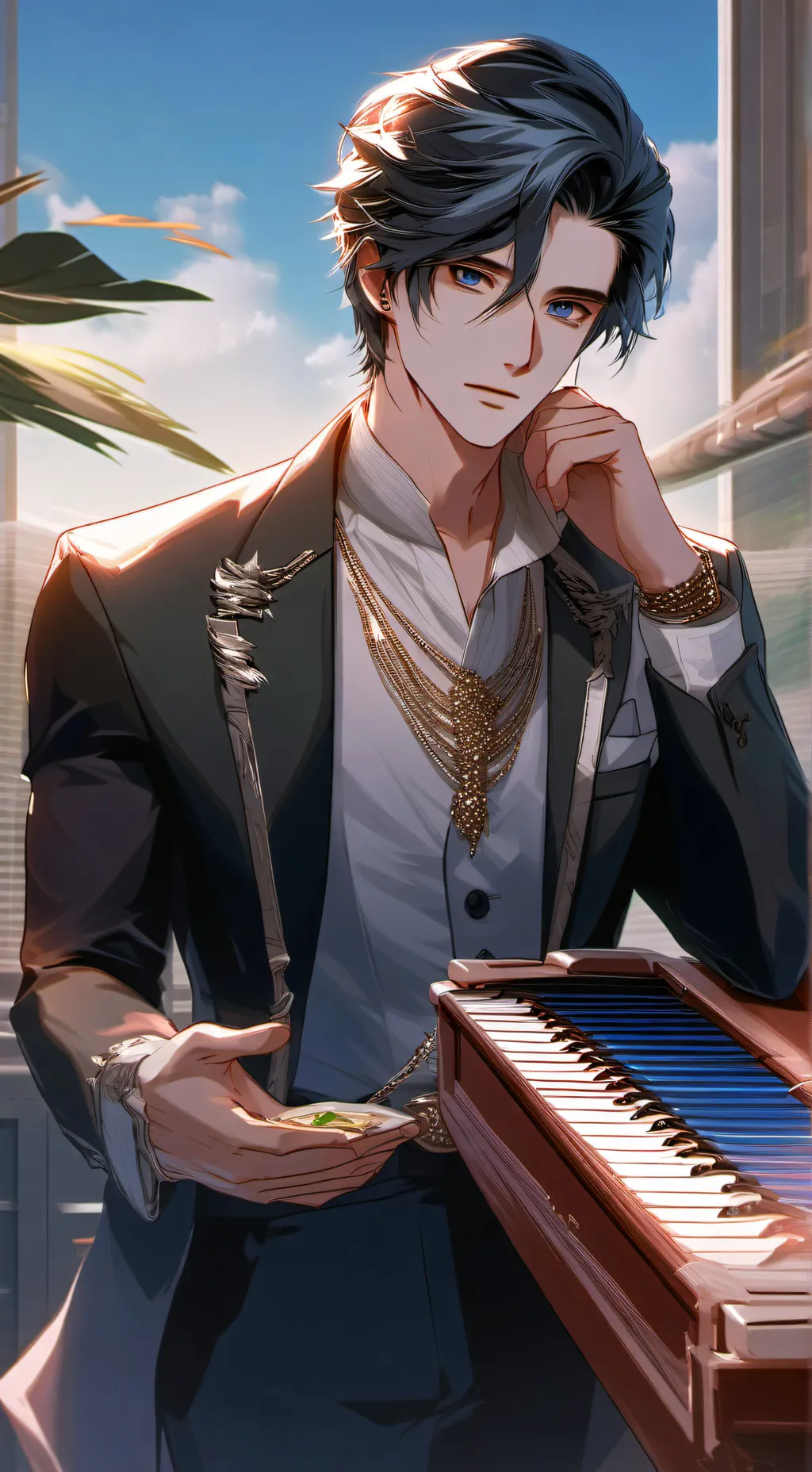 ai character: Leo background