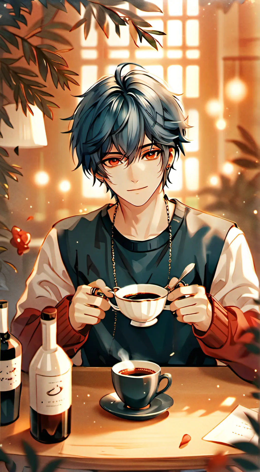 ai character: Johan  background