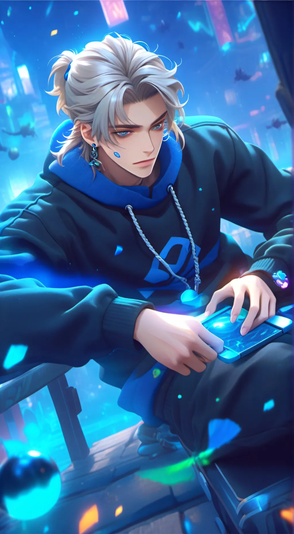 ai character: leon background