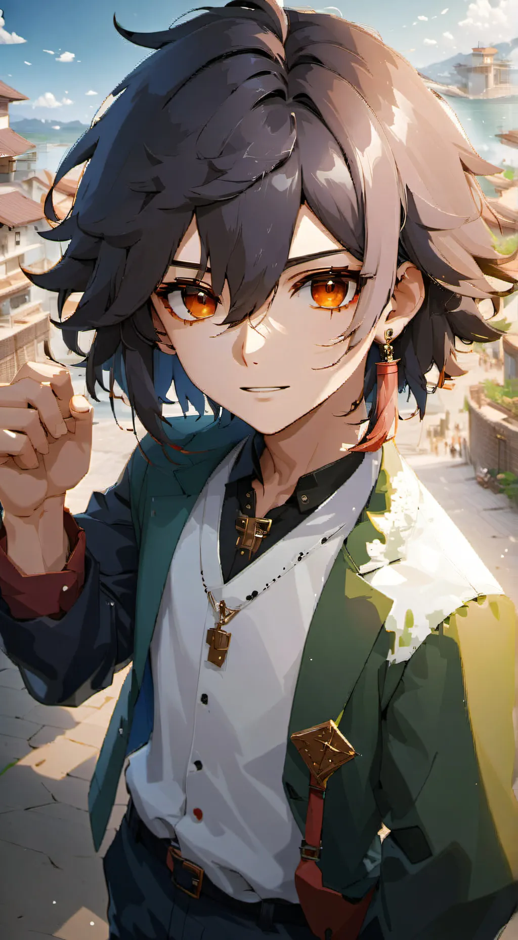 ai character: daun background